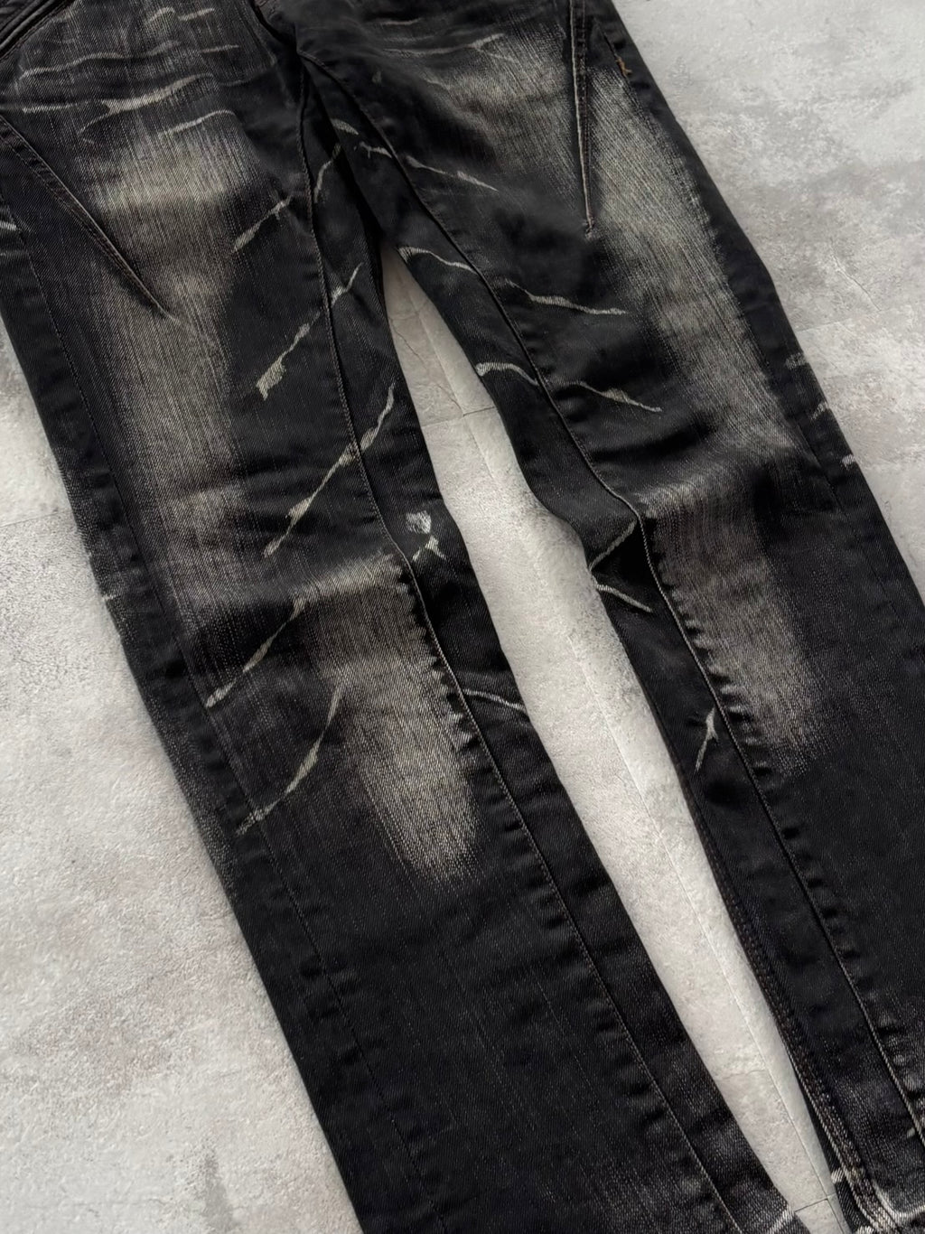 NICOLE CLUB SHADOW SCRATCH DENIM