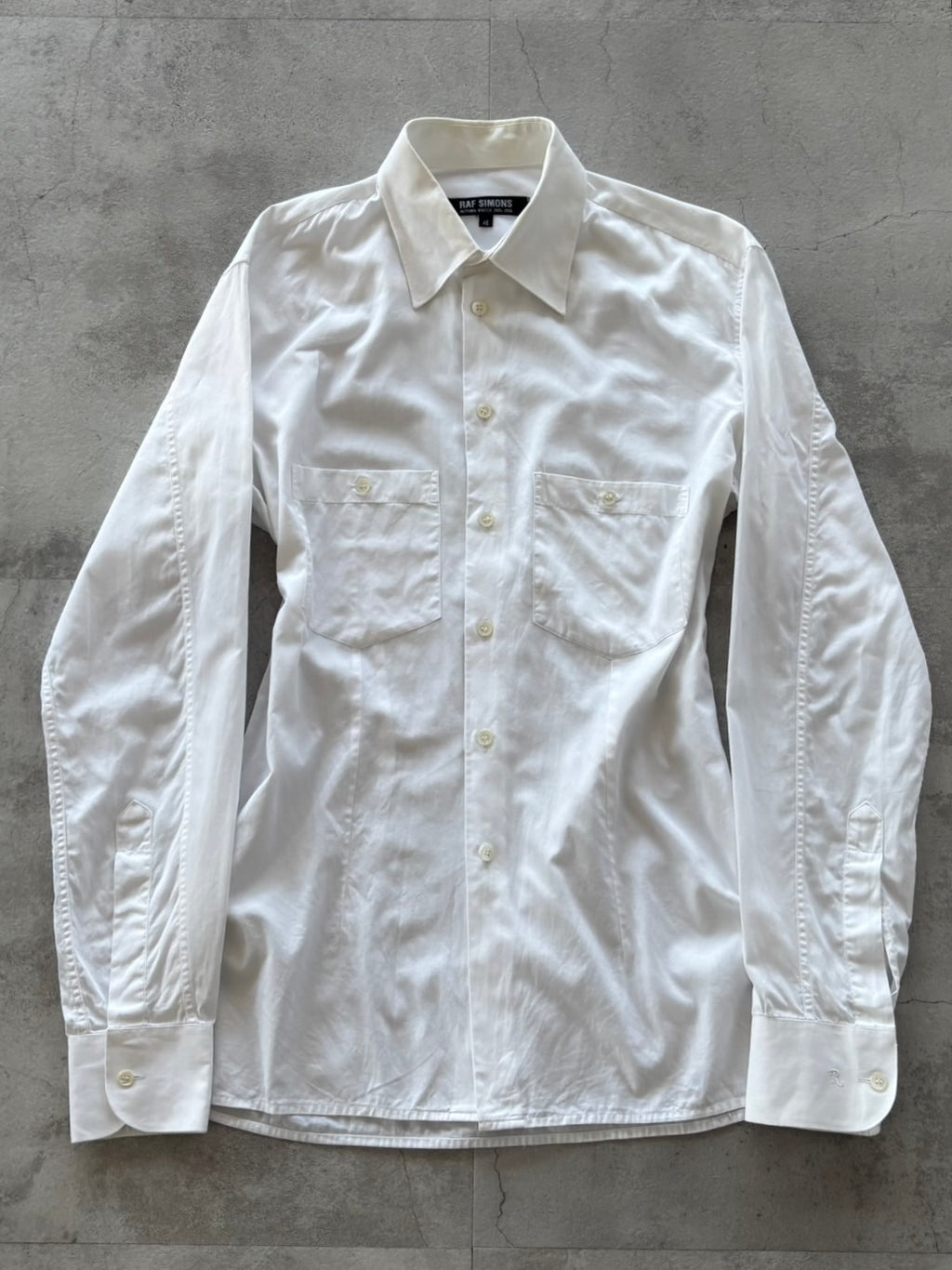 RAF SIMONS ARCHIVE MINIMAL WHITE SHIRT