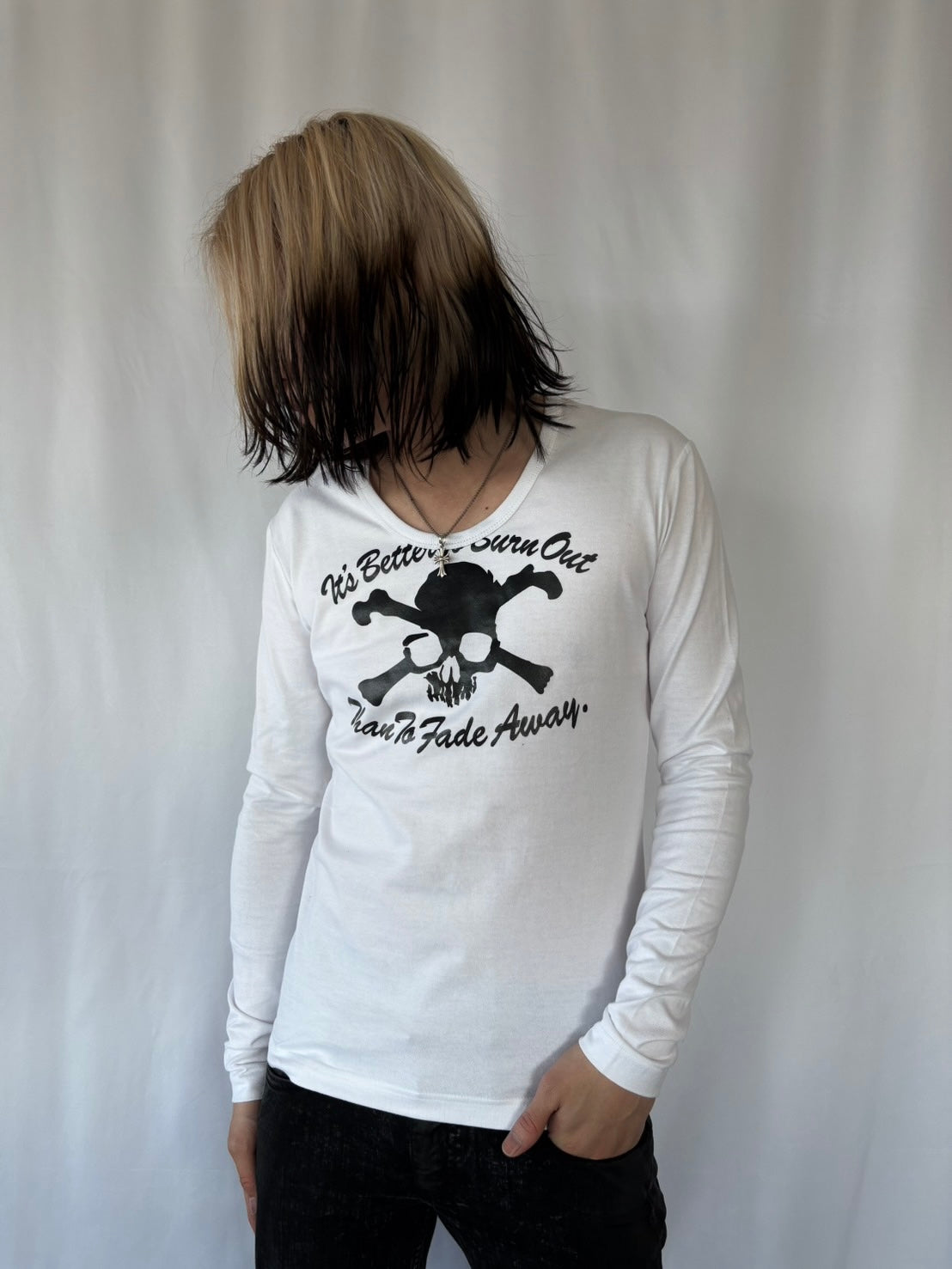 BUFFALO BOBS FADE AWAY SKULL LONG SLEEVE