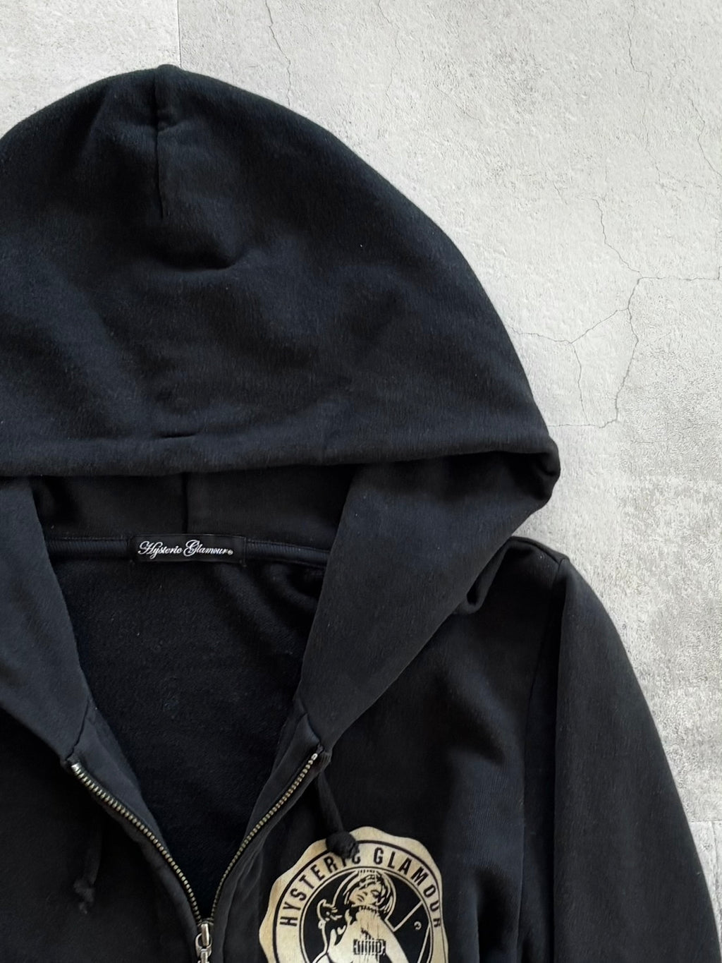 HYSTERIC GLAMOUR Guitar Girl Zip Hoodie