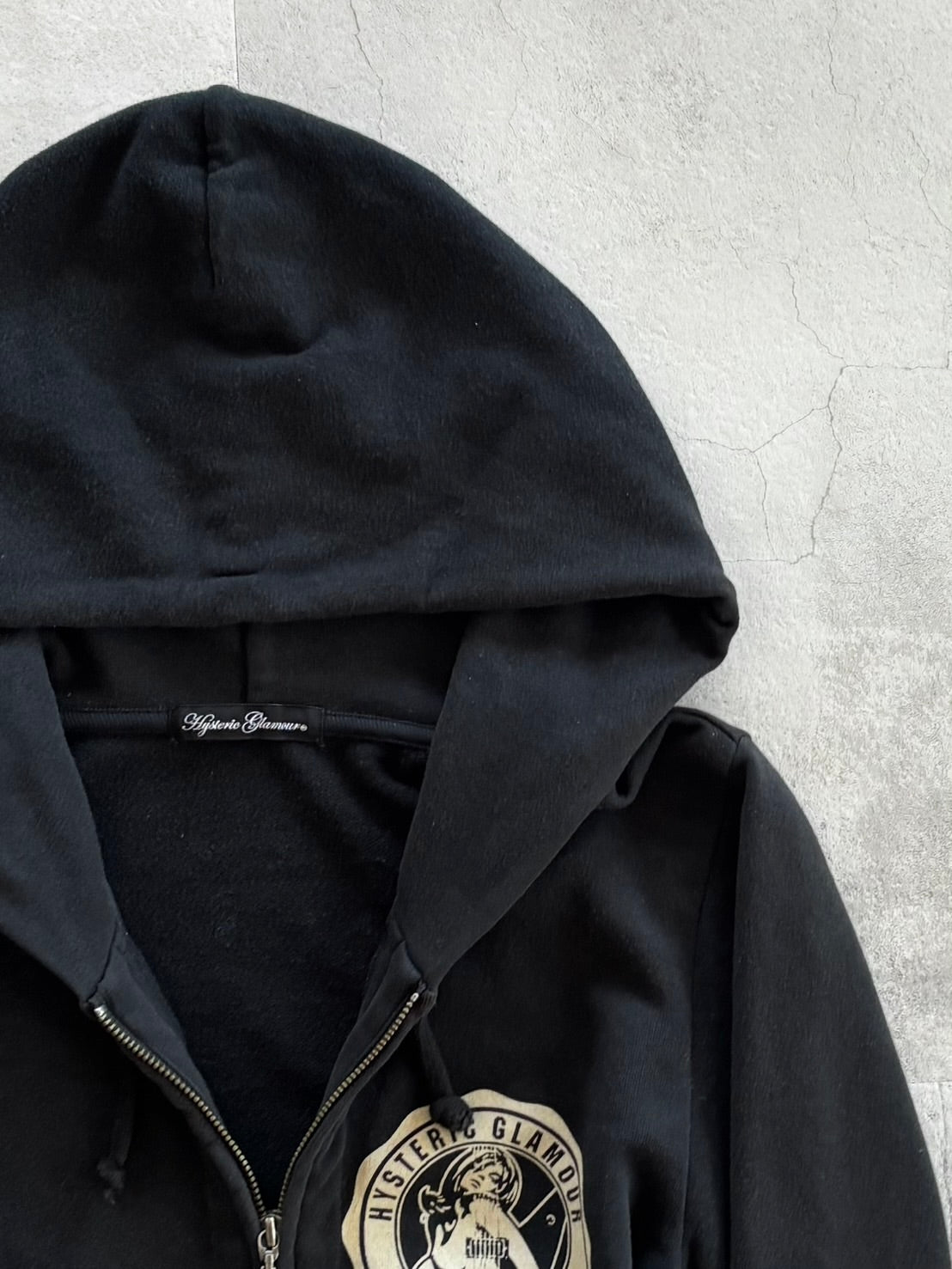 HYSTERIC GLAMOUR Guitar Girl Zip Hoodie