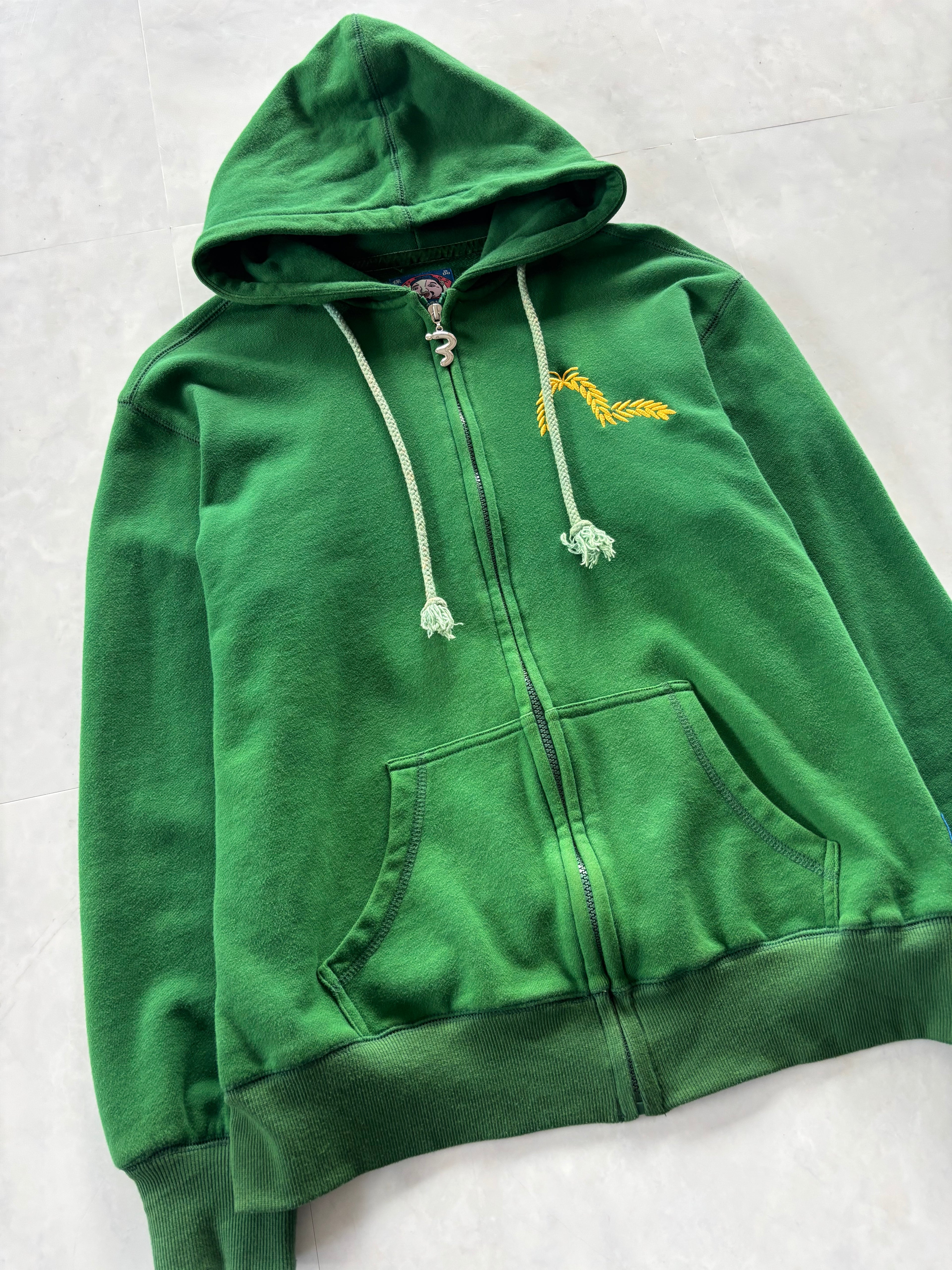 EVISU Koi & Fuji Japanese Art Zip Hoodie