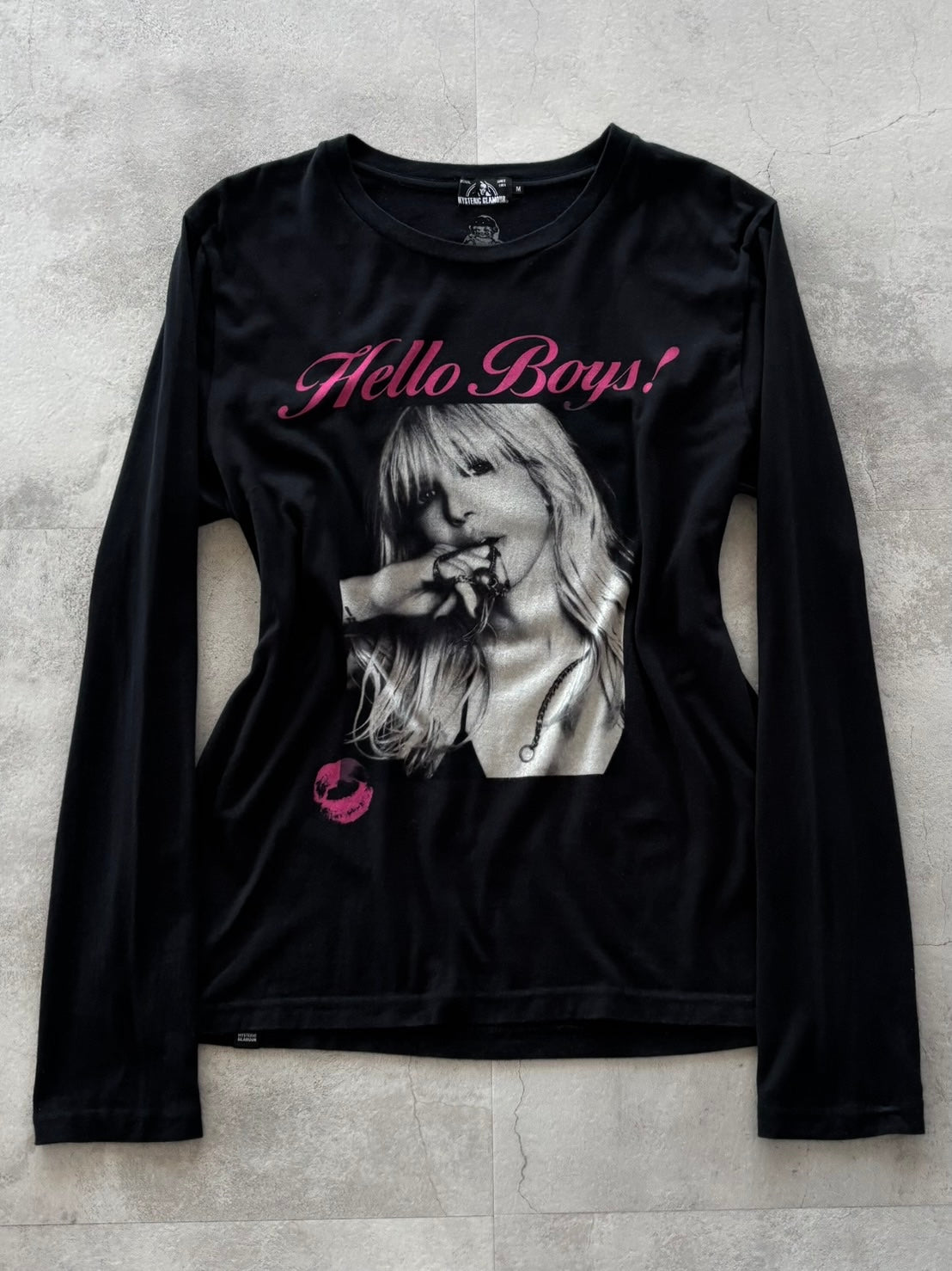 HYSTERIC GLAMOUR HELLO BOYS GIRL LONG SLEEVE