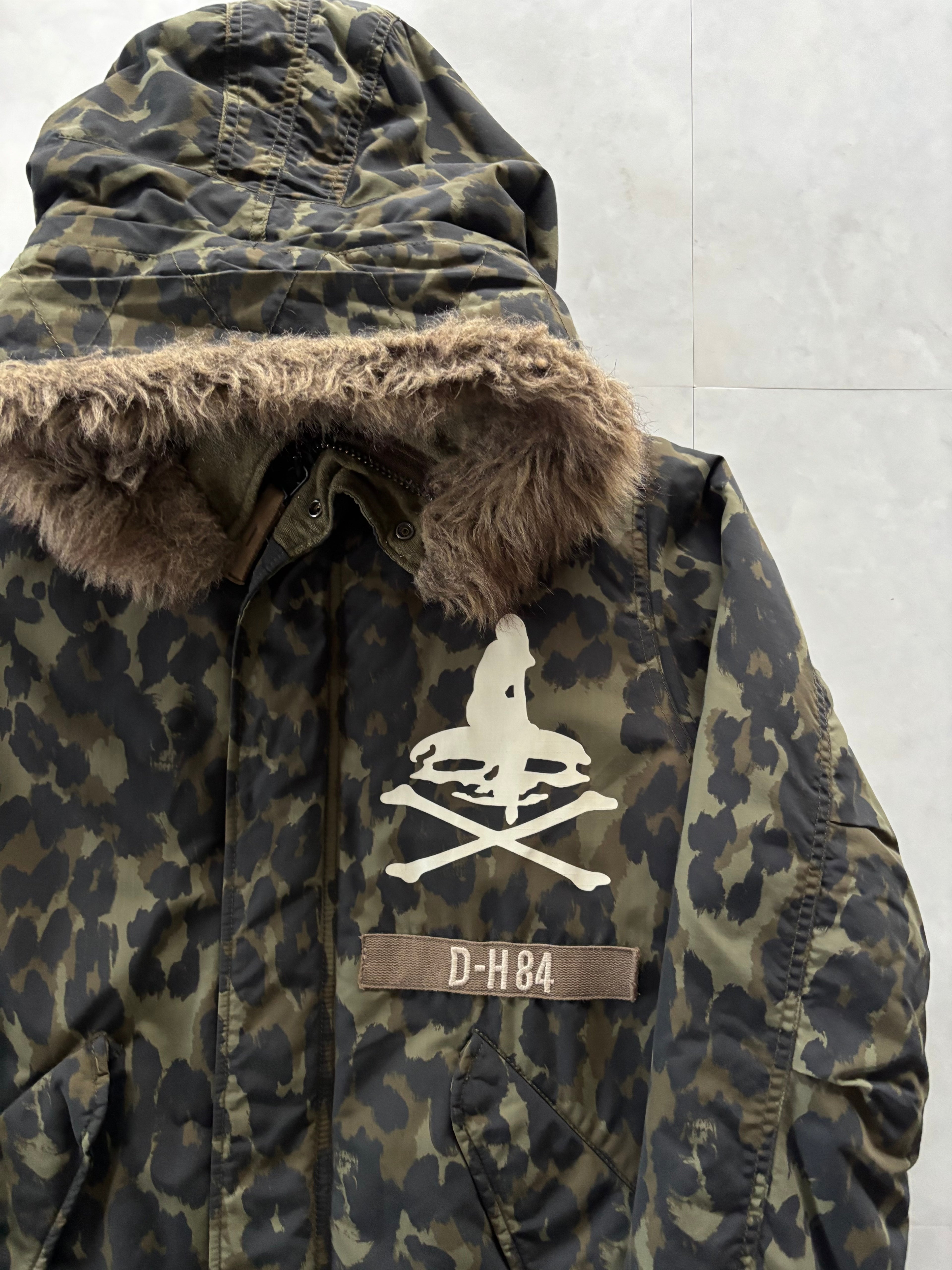 HYSTERIC GLAMOUR Leopard Girl Military Mods Coat