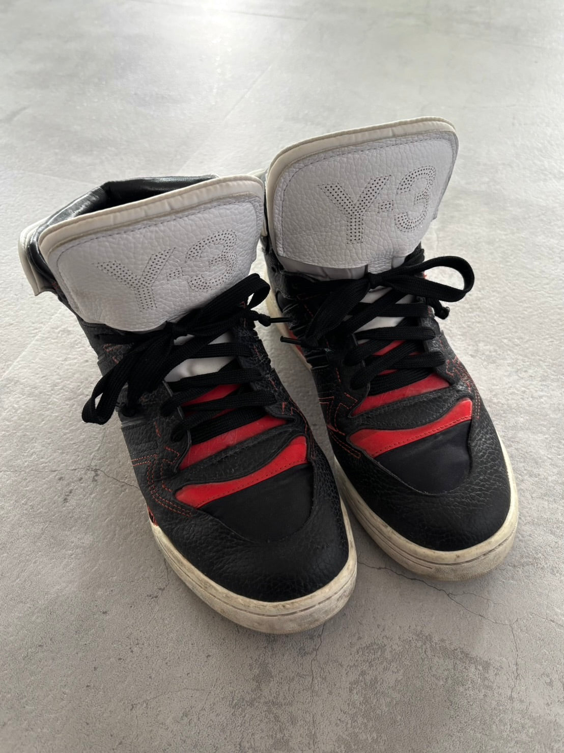 Y-3 OBSIDIAN HIGH-CUT SNEAKERS