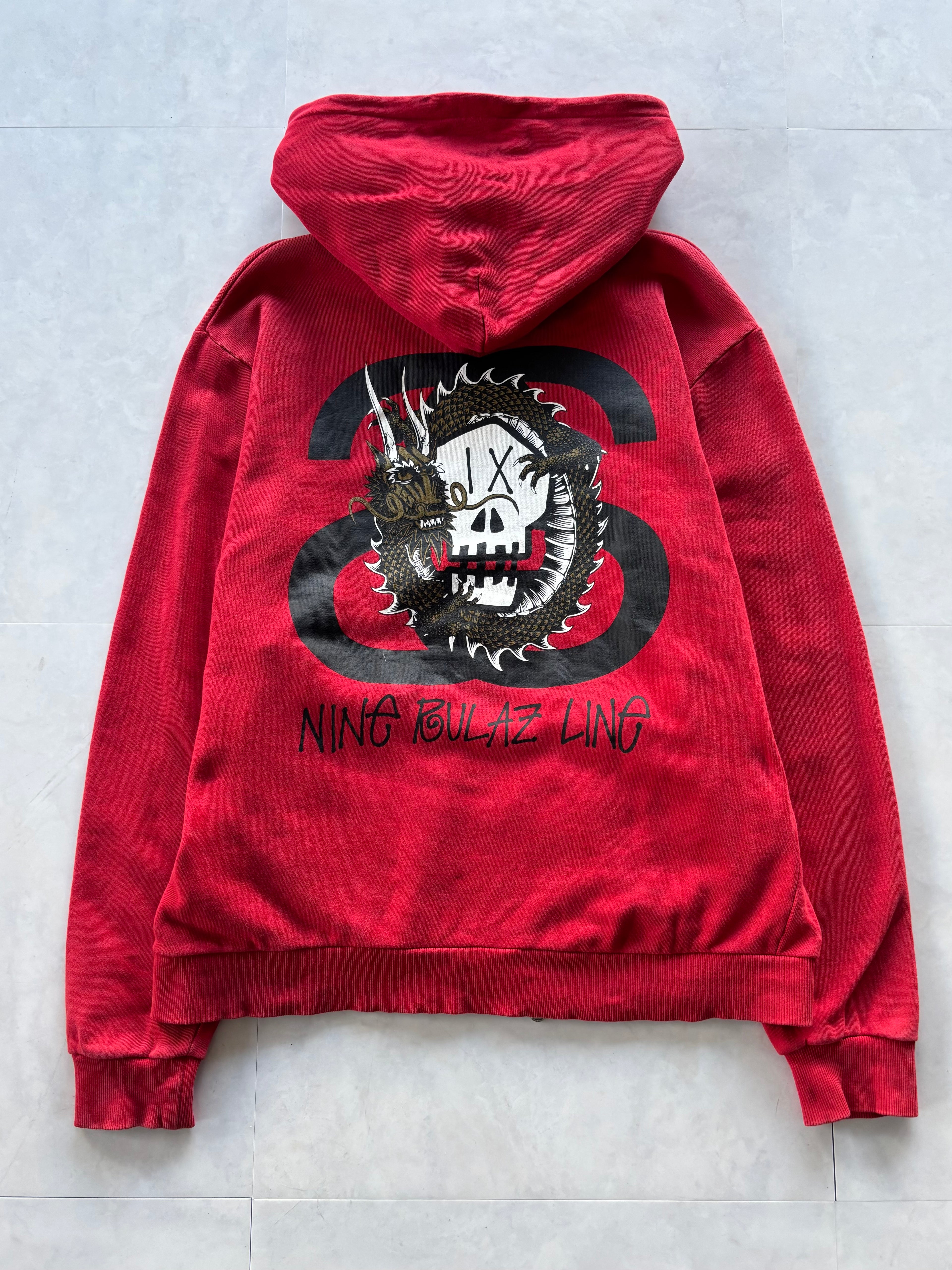 STUSSY Dragon Skull Zip Hoodie