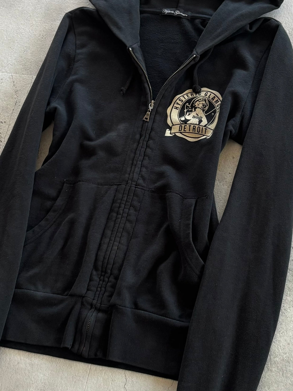 HYSTERIC GLAMOUR Guitar Girl Zip Hoodie