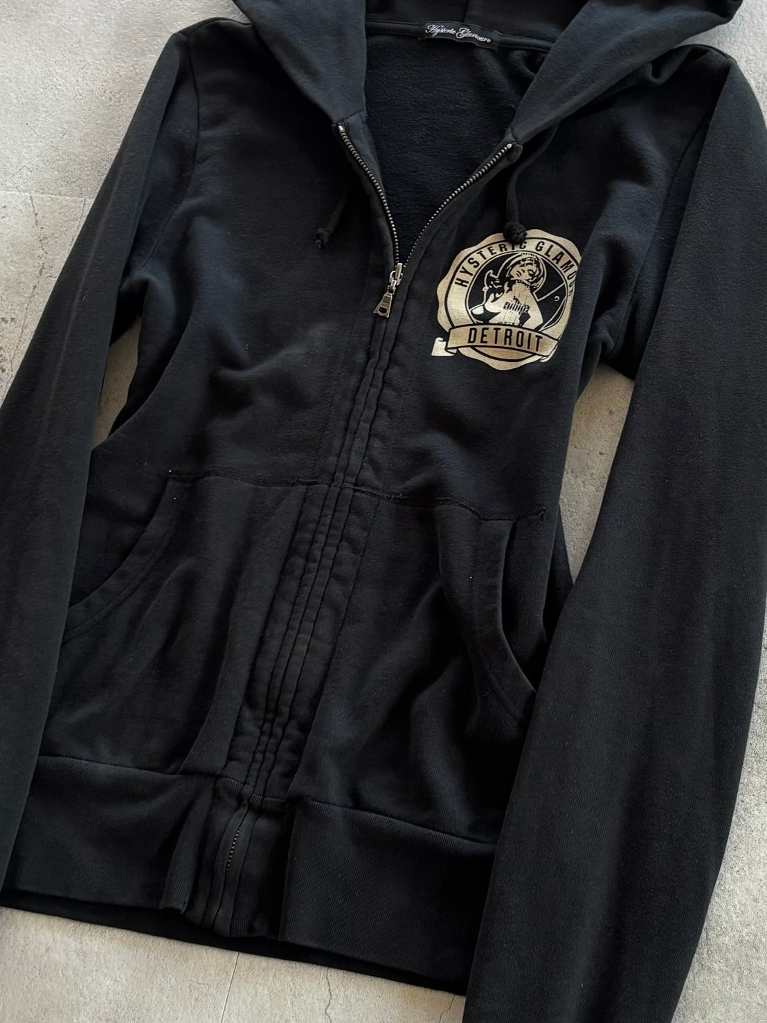 HYSTERIC GLAMOUR Guitar Girl Zip Hoodie