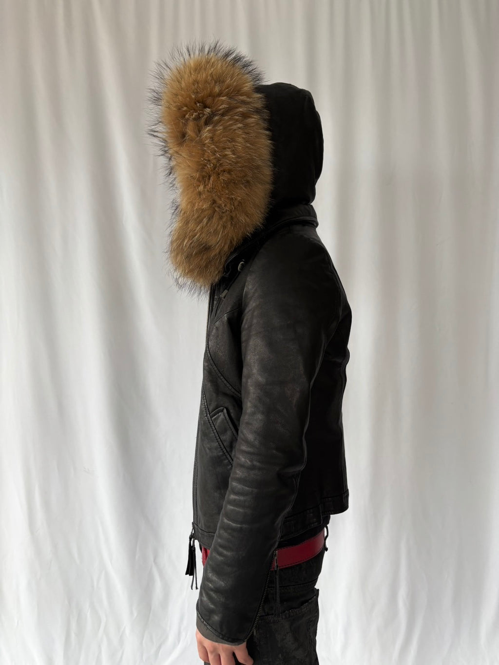 GOA Wild Fur Leather Jacket