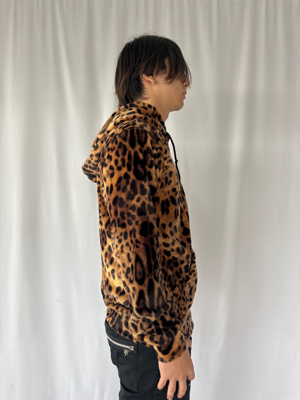 JOYRICH Leopard Fleece Zip Hoodie