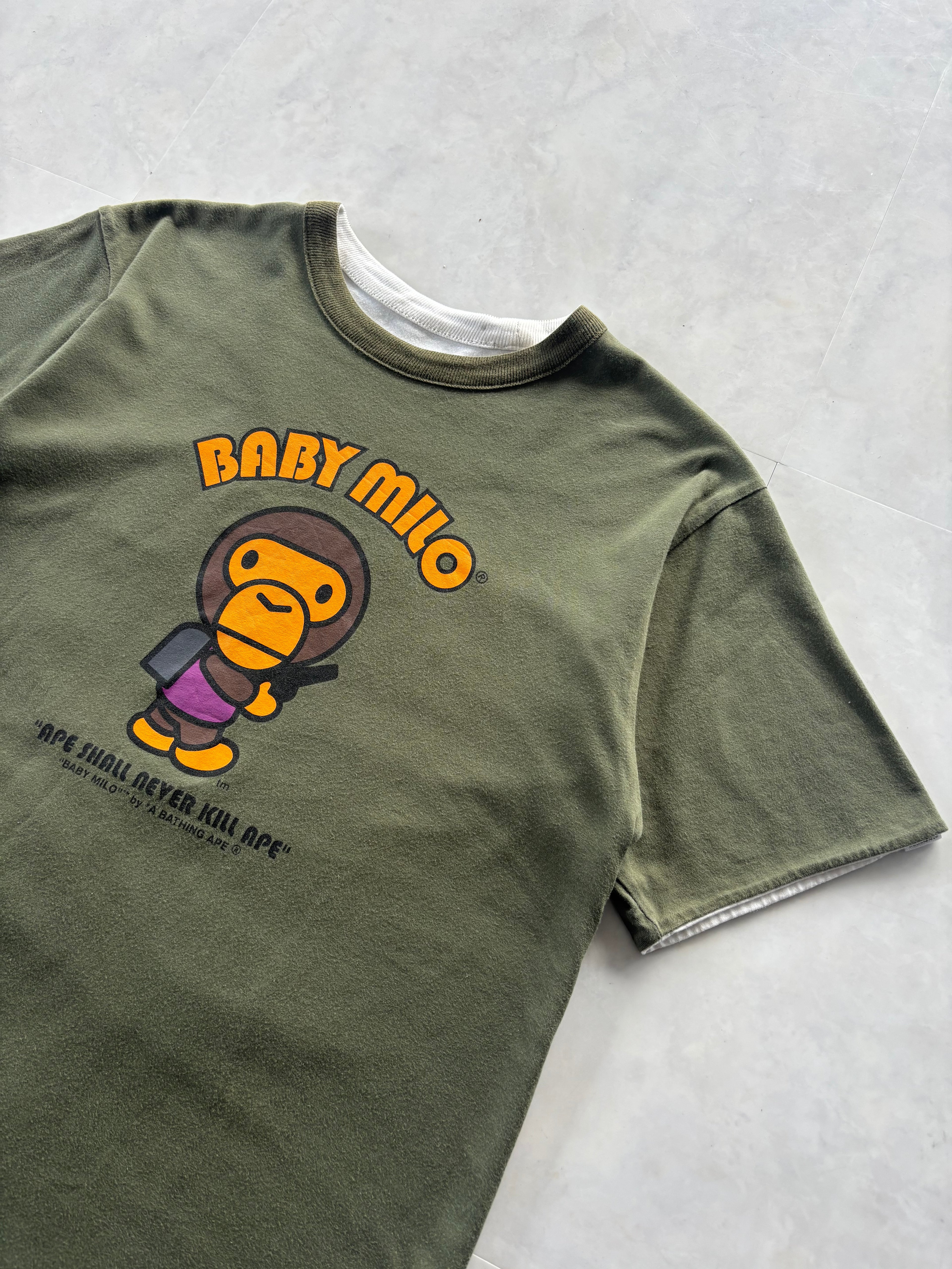A Bathing Ape® BABY MILO Shovel Graphic Tee