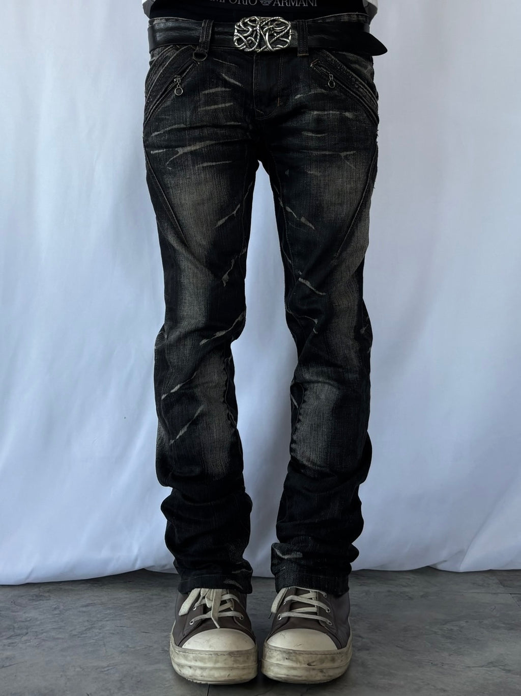 NICOLE CLUB SHADOW SCRATCH DENIM