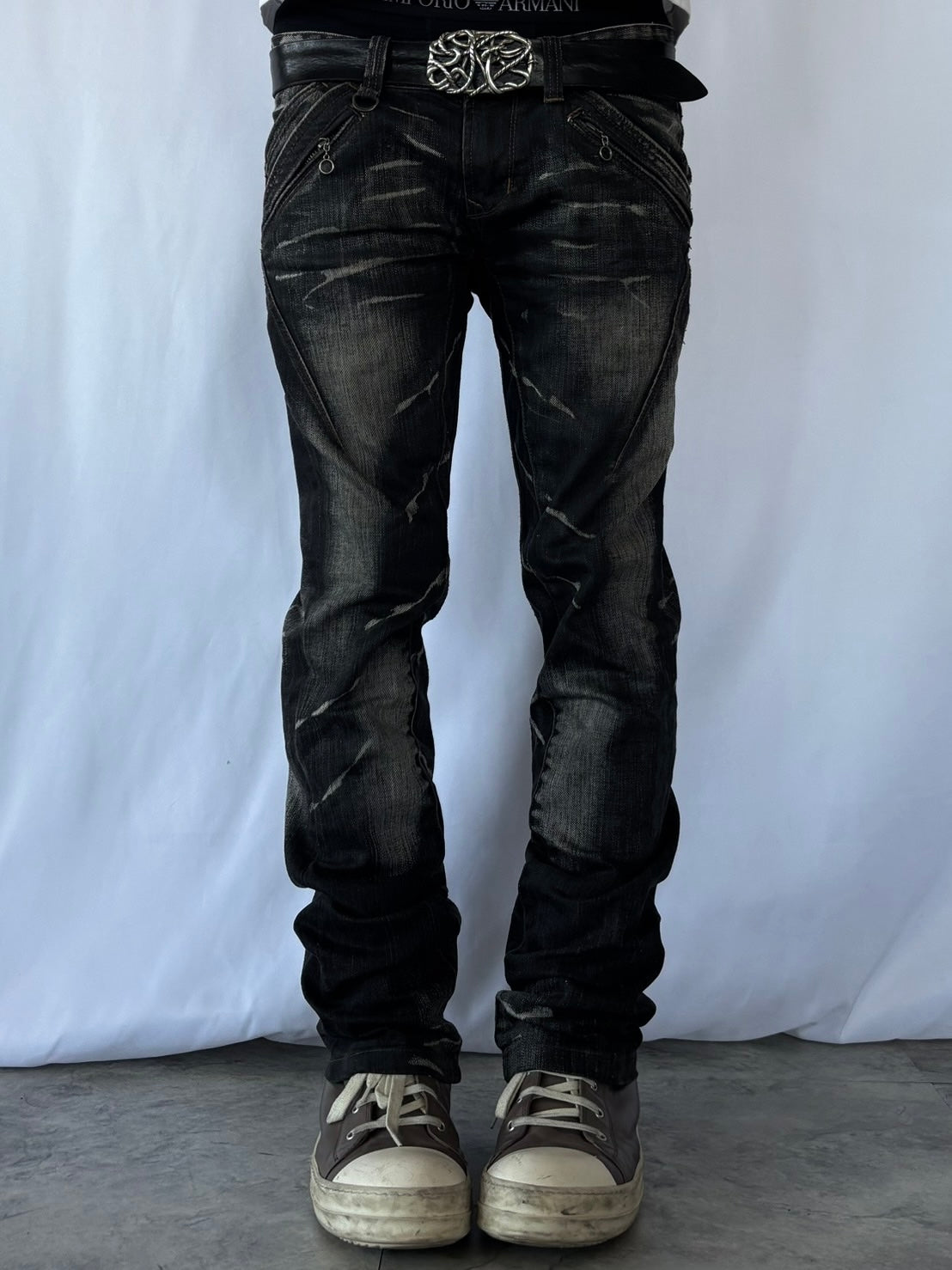 NICOLE CLUB SHADOW SCRATCH DENIM