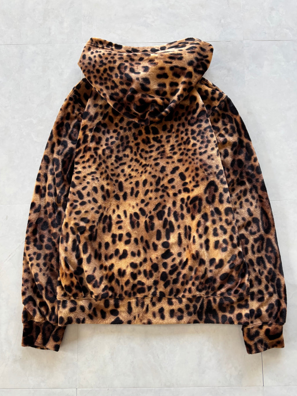 JOYRICH Leopard Fleece Zip Hoodie