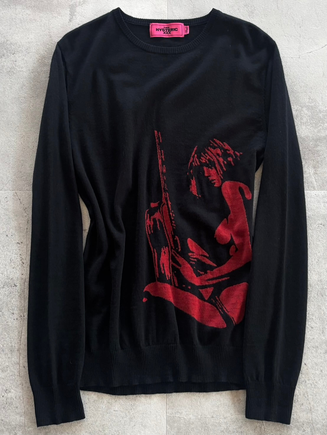 HYSTERIC GLAMOUR Red Girl Graphic Knit
