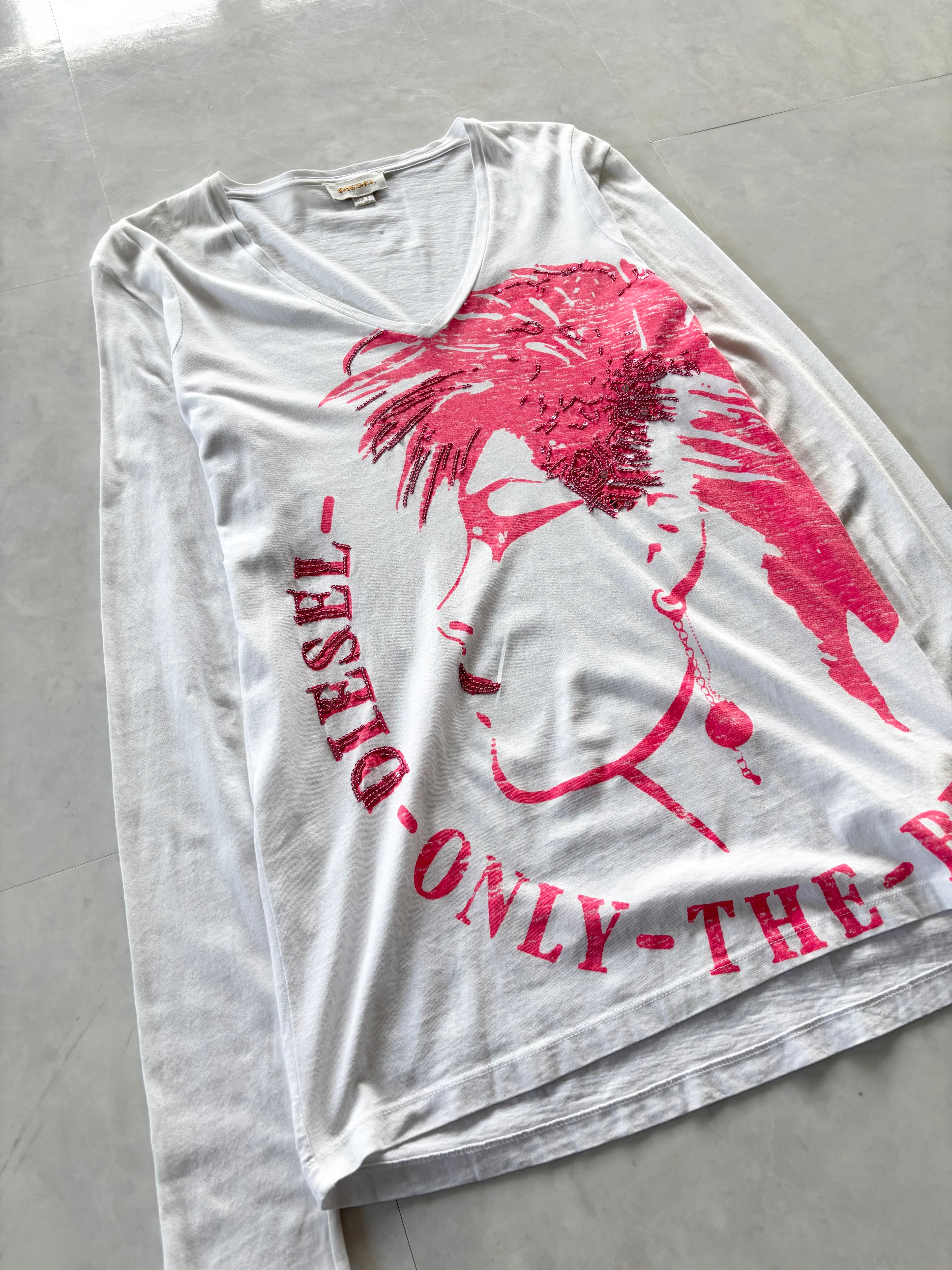 DIESEL Glitz Punk Portrait Long Sleeve