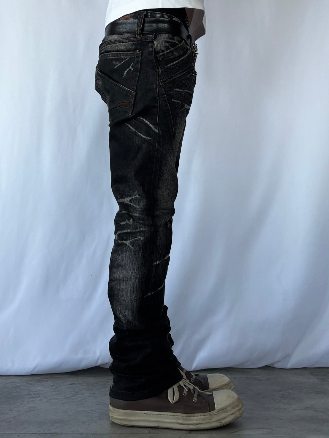 NICOLE CLUB SHADOW SCRATCH DENIM
