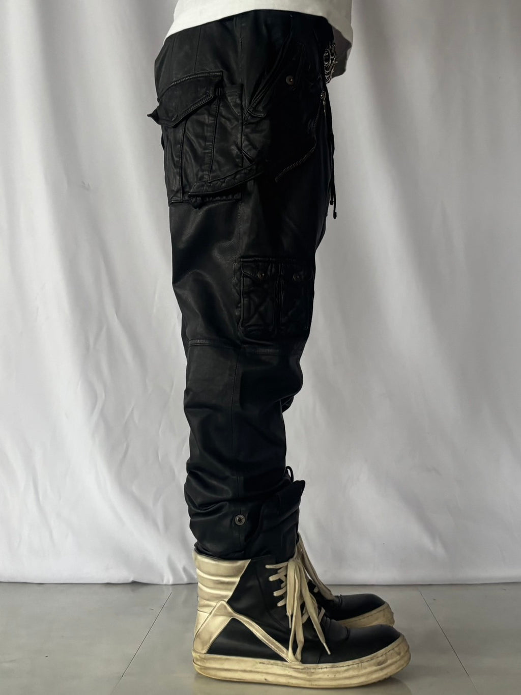 PPFM Sarouel Leather Cargo Pants