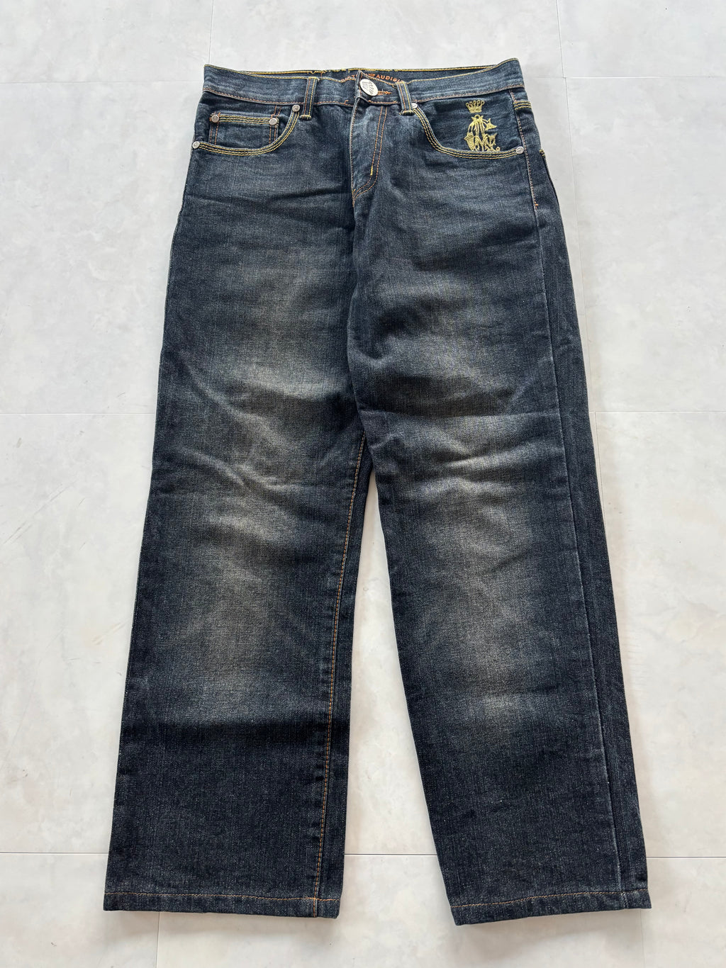 CHRISTIAN AUDIGIER embroidery denim pants