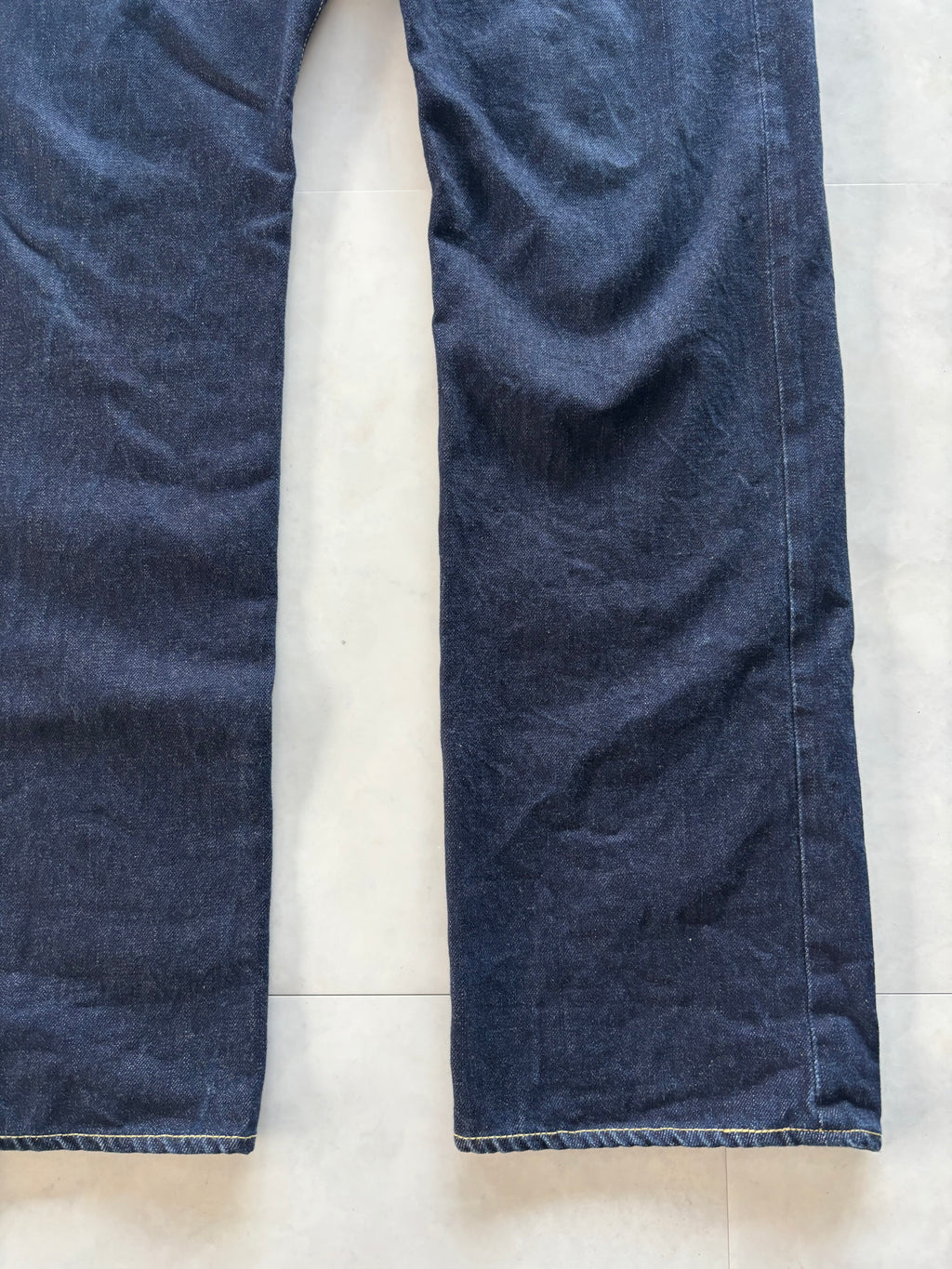 A BATHING APE Gold Star Logo Denim