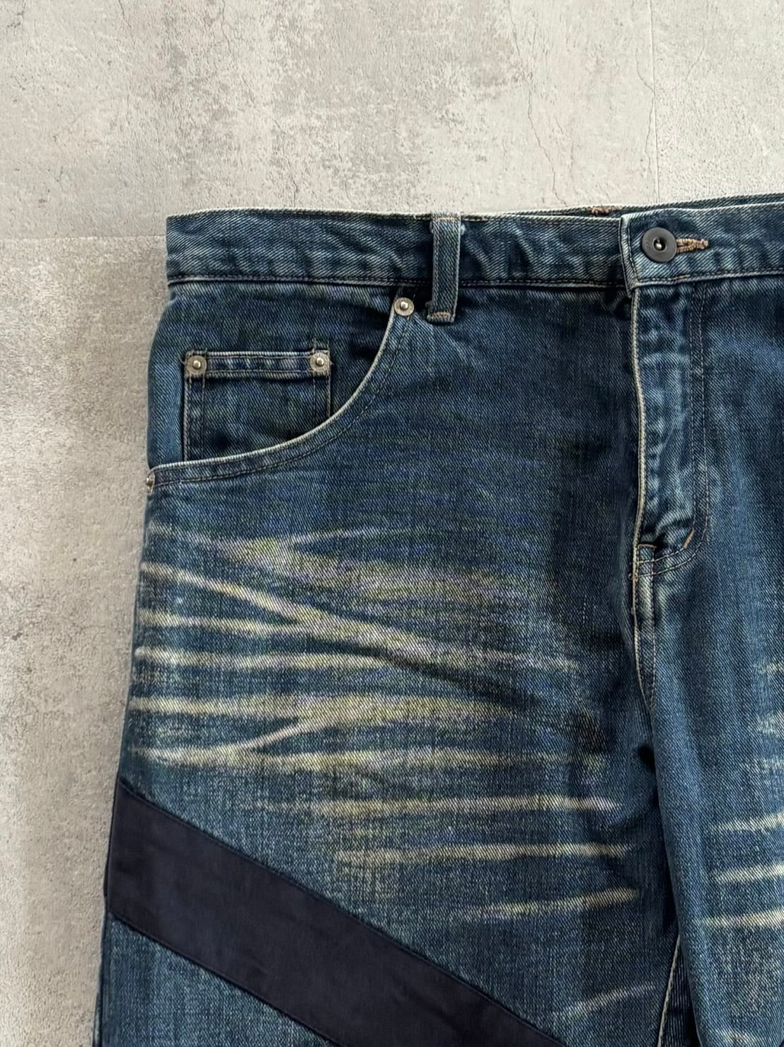 NEIGHBORHOOD Cross Stitch Design Denim