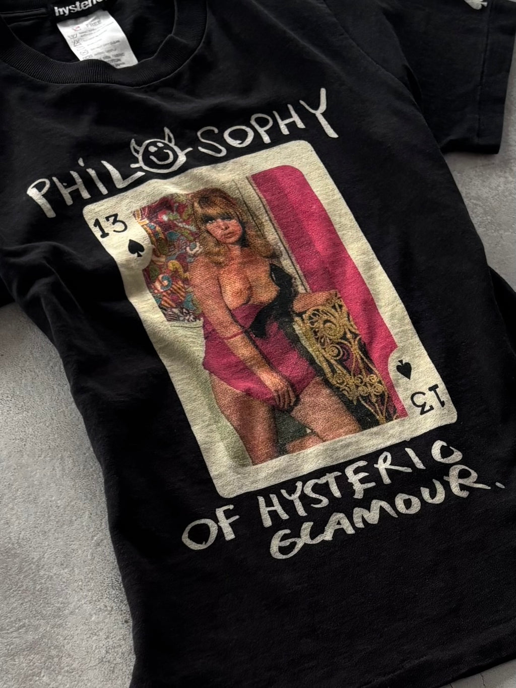 HYSTERIC GLAMOUR 13PHILOSOPHY GIRL GRAPHIC TEE