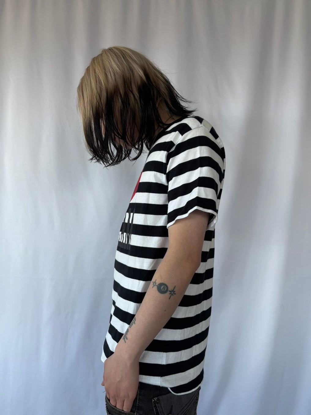 NUMBER (N)INE I LOVE GOTHAM BORDER TEE