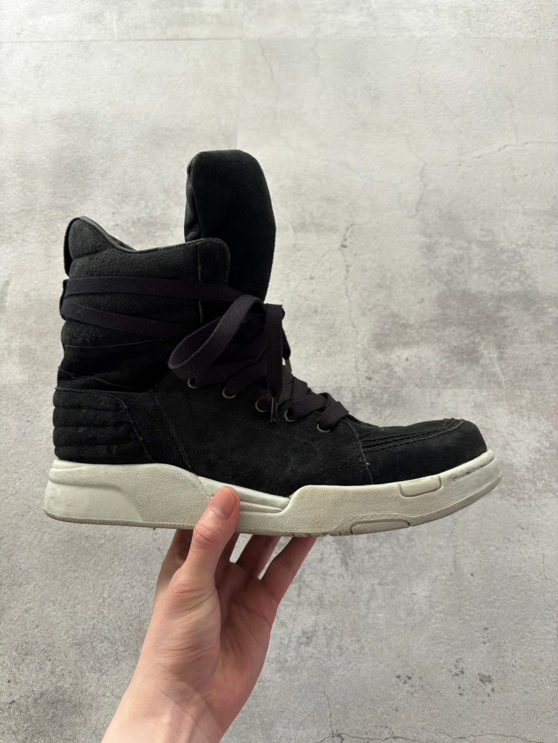 DIET BUTCHER SHADOW ZIP HIGH-CUT SNEAKERS