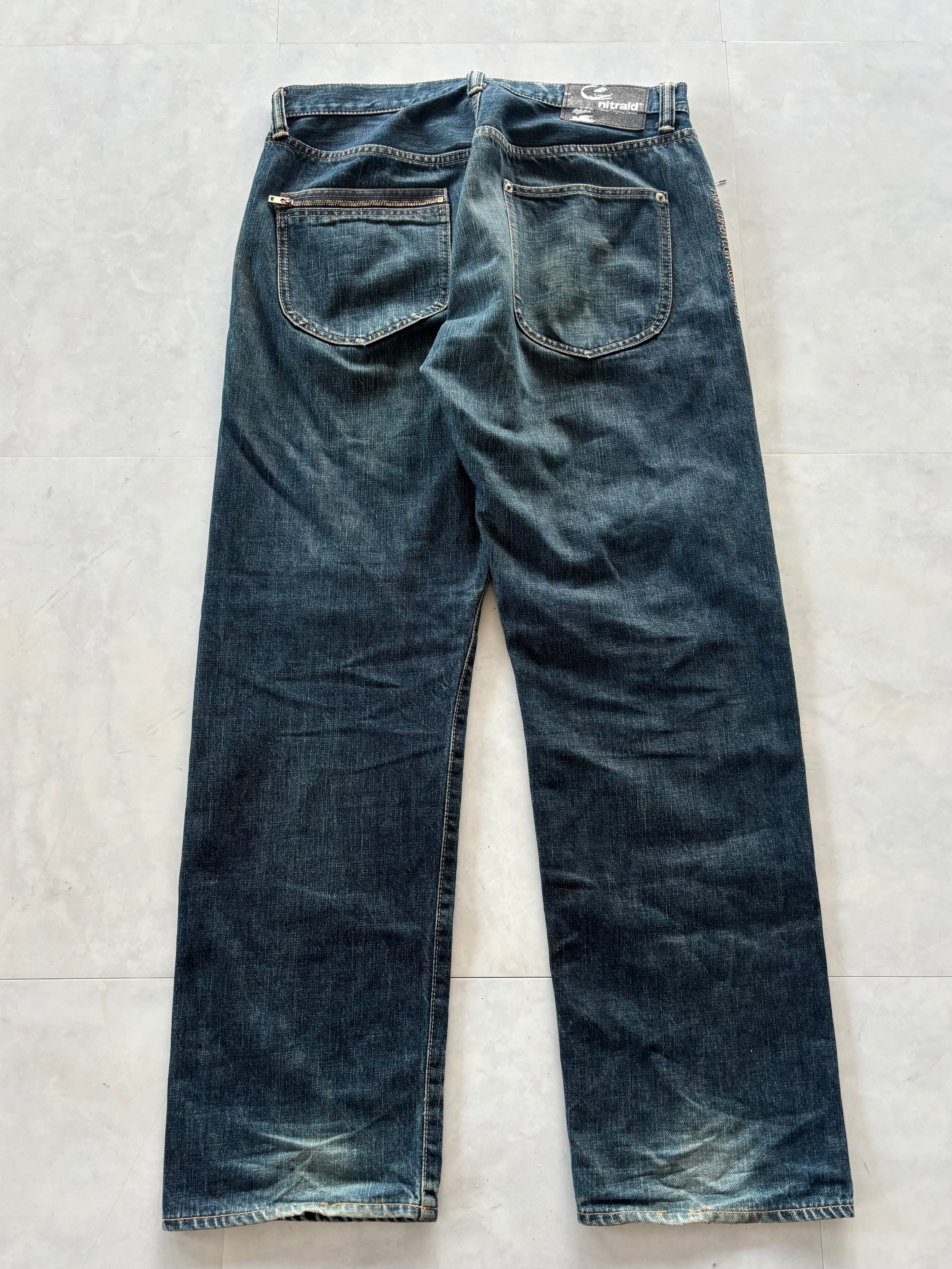 NITRAID fade denim pants