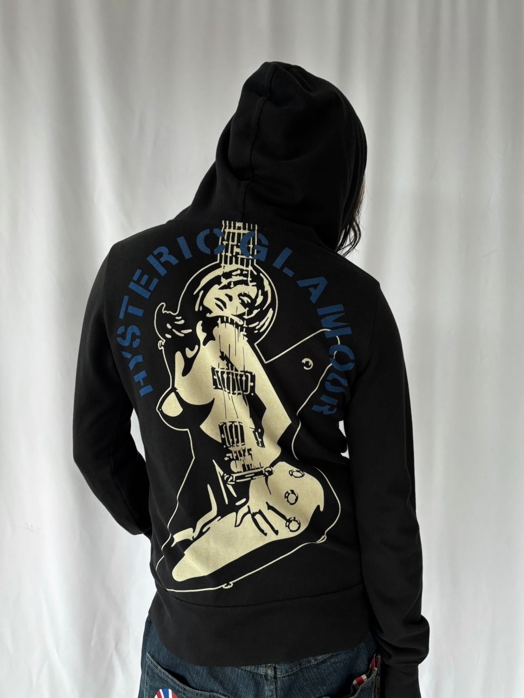 HYSTERIC GLAMOUR Guitar Girl Zip Hoodie