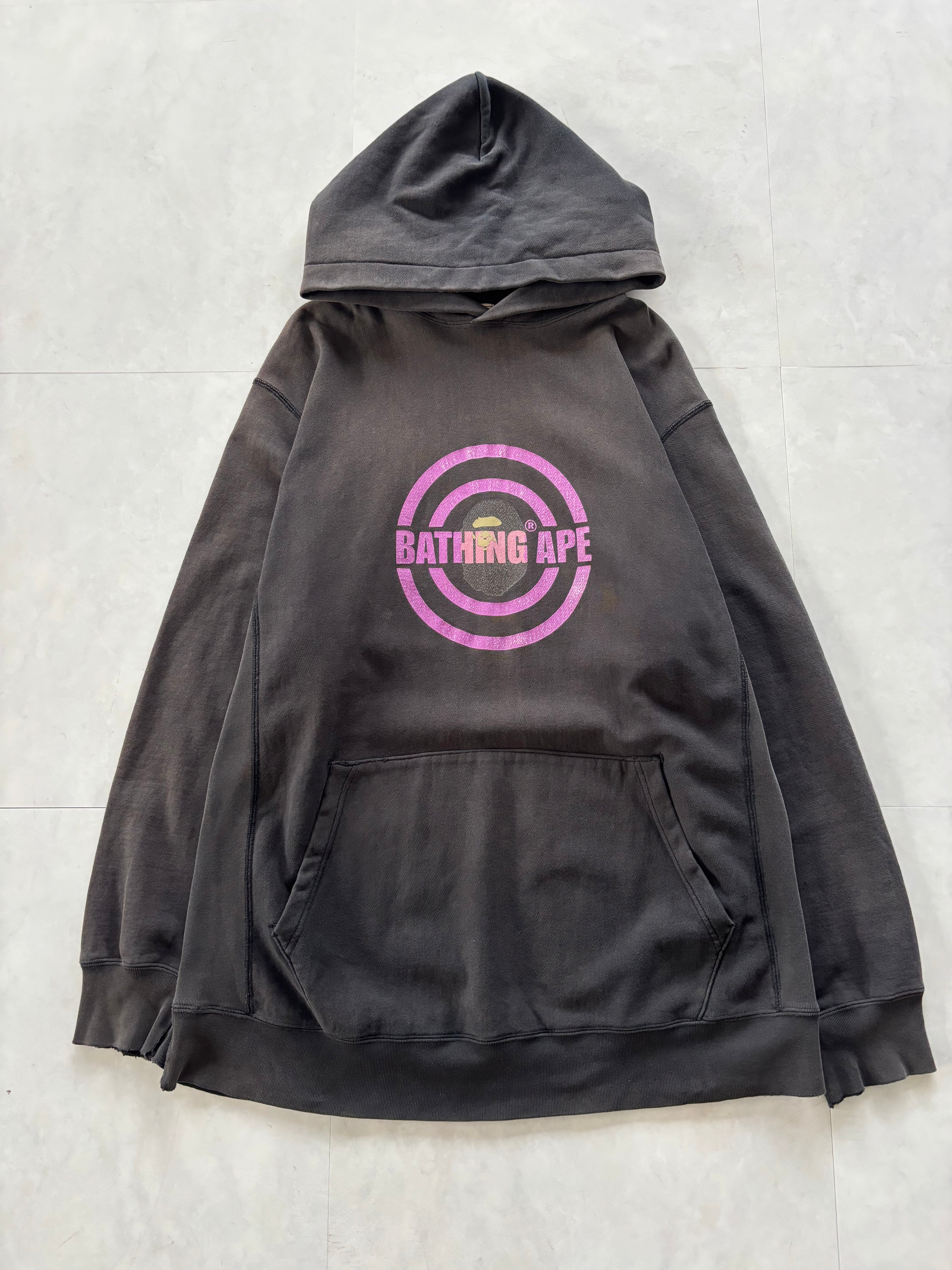 A BATHING APE® 2000s Purple Target Logo Hoodie