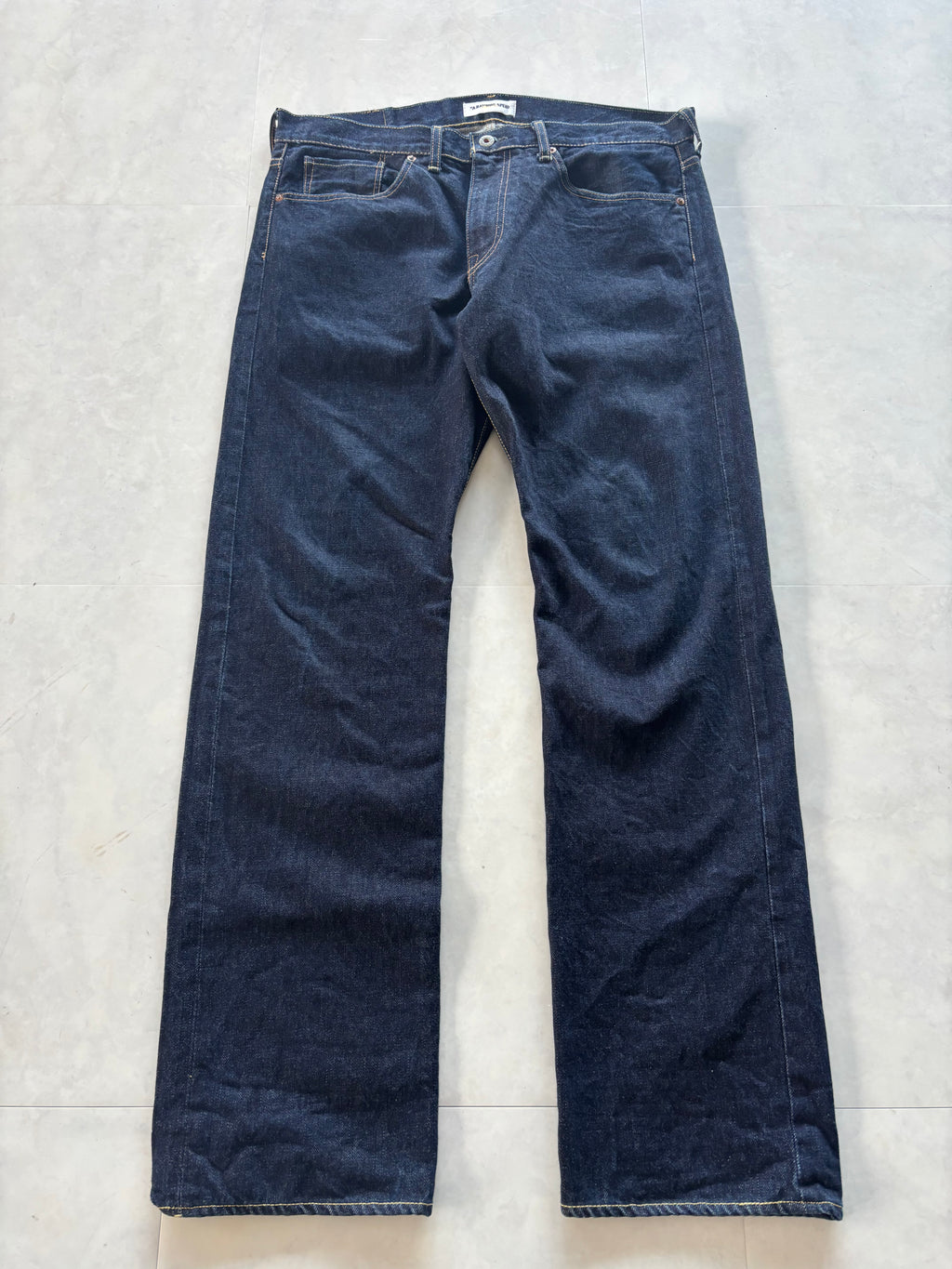 A BATHING APE Gold Star Logo Denim