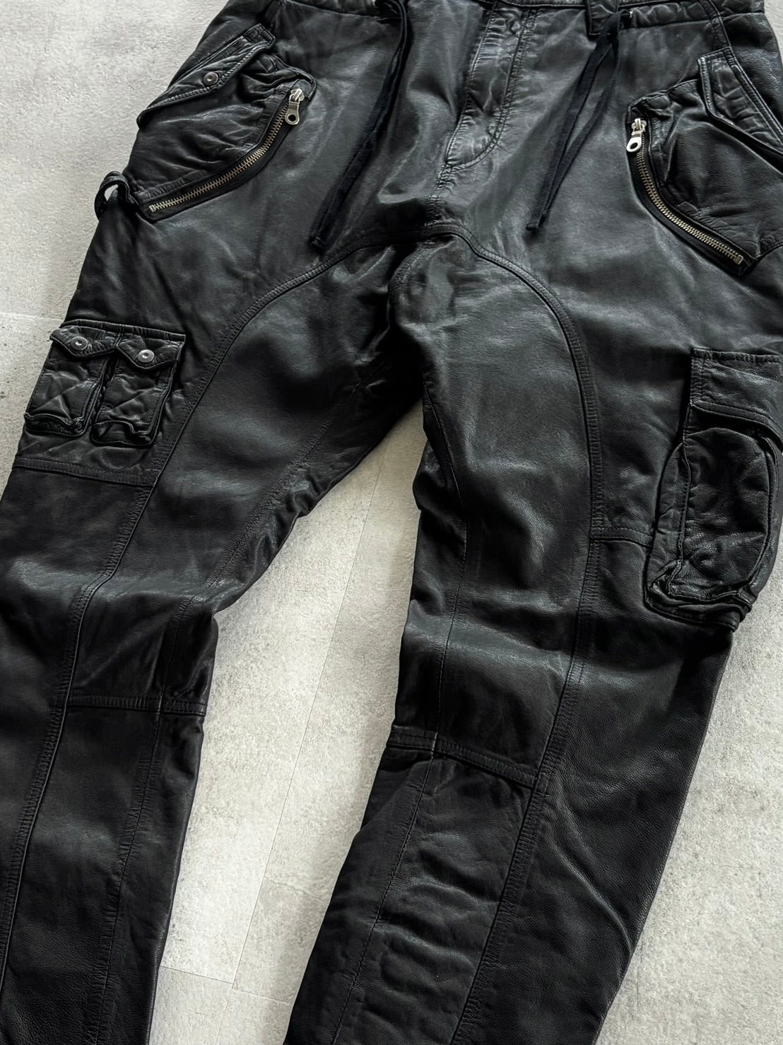 PPFM Sarouel Leather Cargo Pants