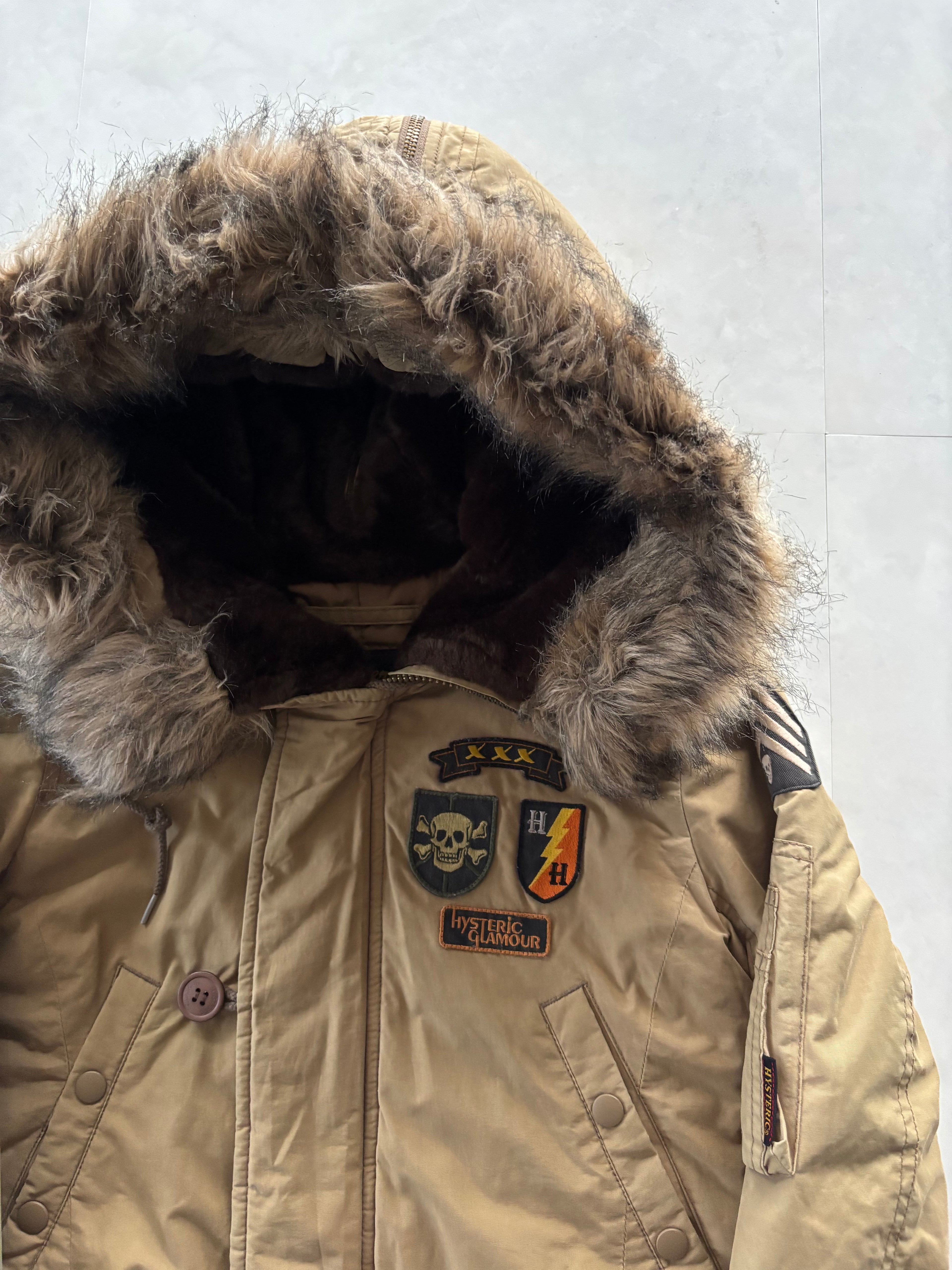 HYSTERIC GLAMOUR Skull Badge Military Mods Coat