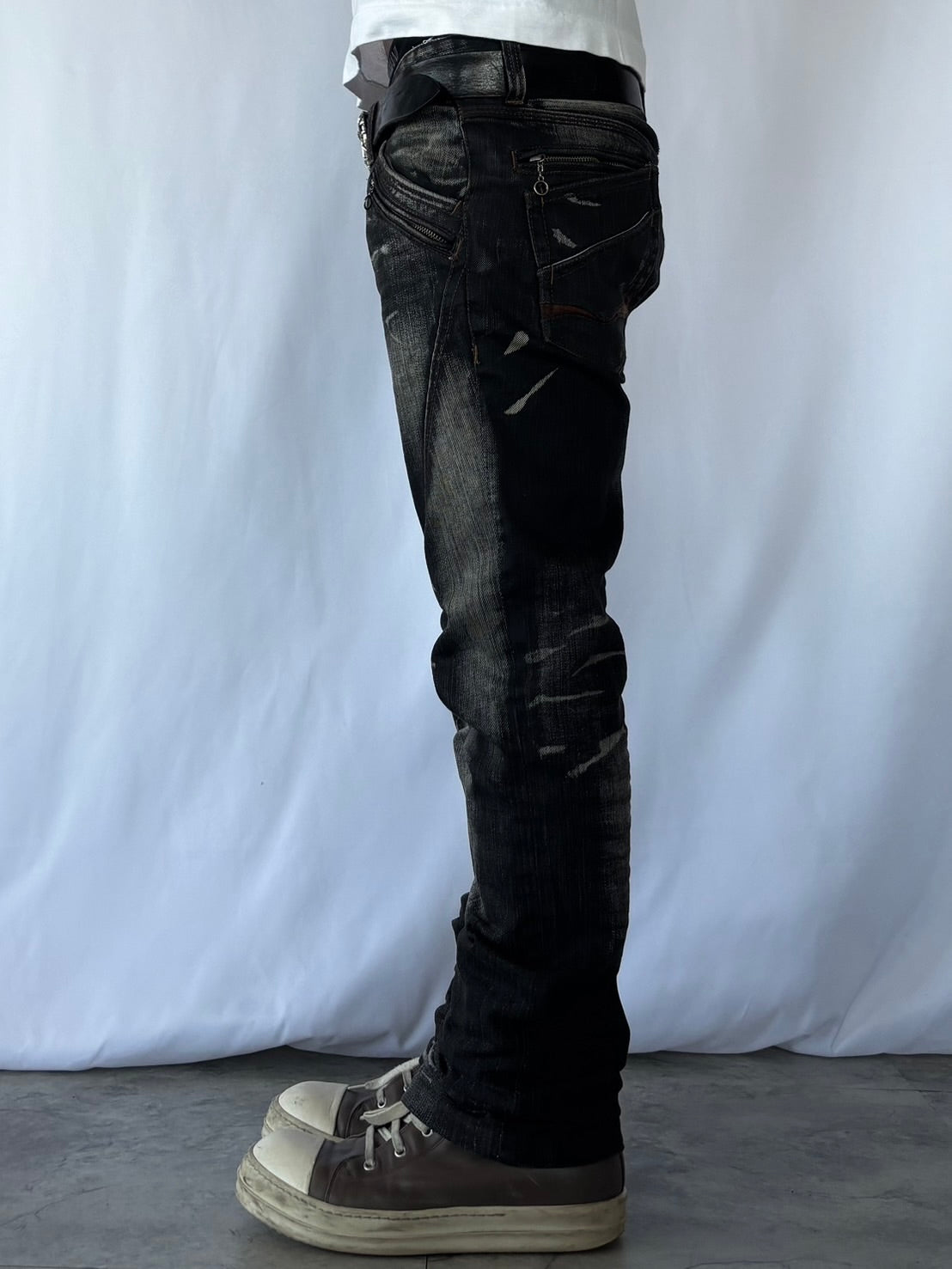 NICOLE CLUB SHADOW SCRATCH DENIM