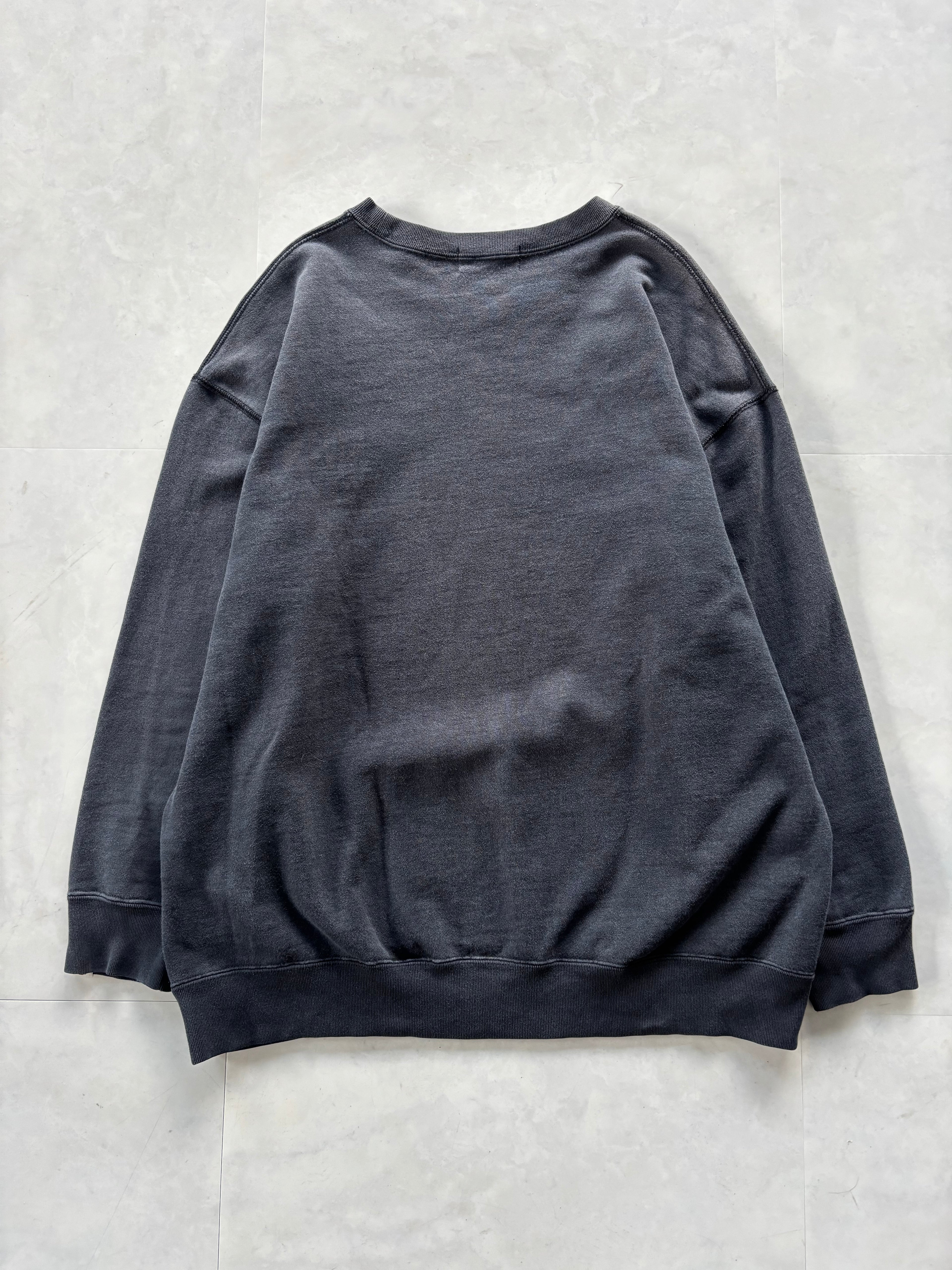 A BATHING APE® Yellow Drip Logo Crewneck