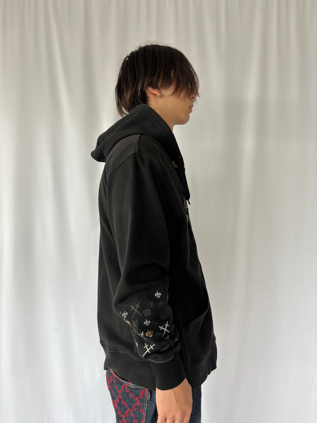 SEAN JOHN Royal Crest Embroidery Zip Hoodie