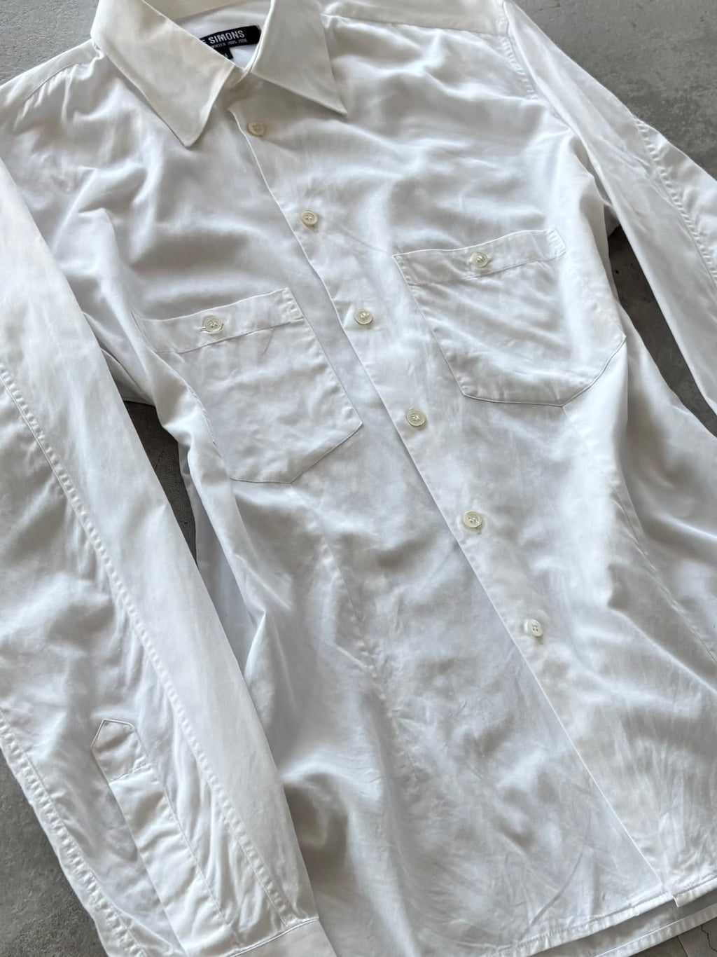 RAF SIMONS ARCHIVE MINIMAL WHITE SHIRT