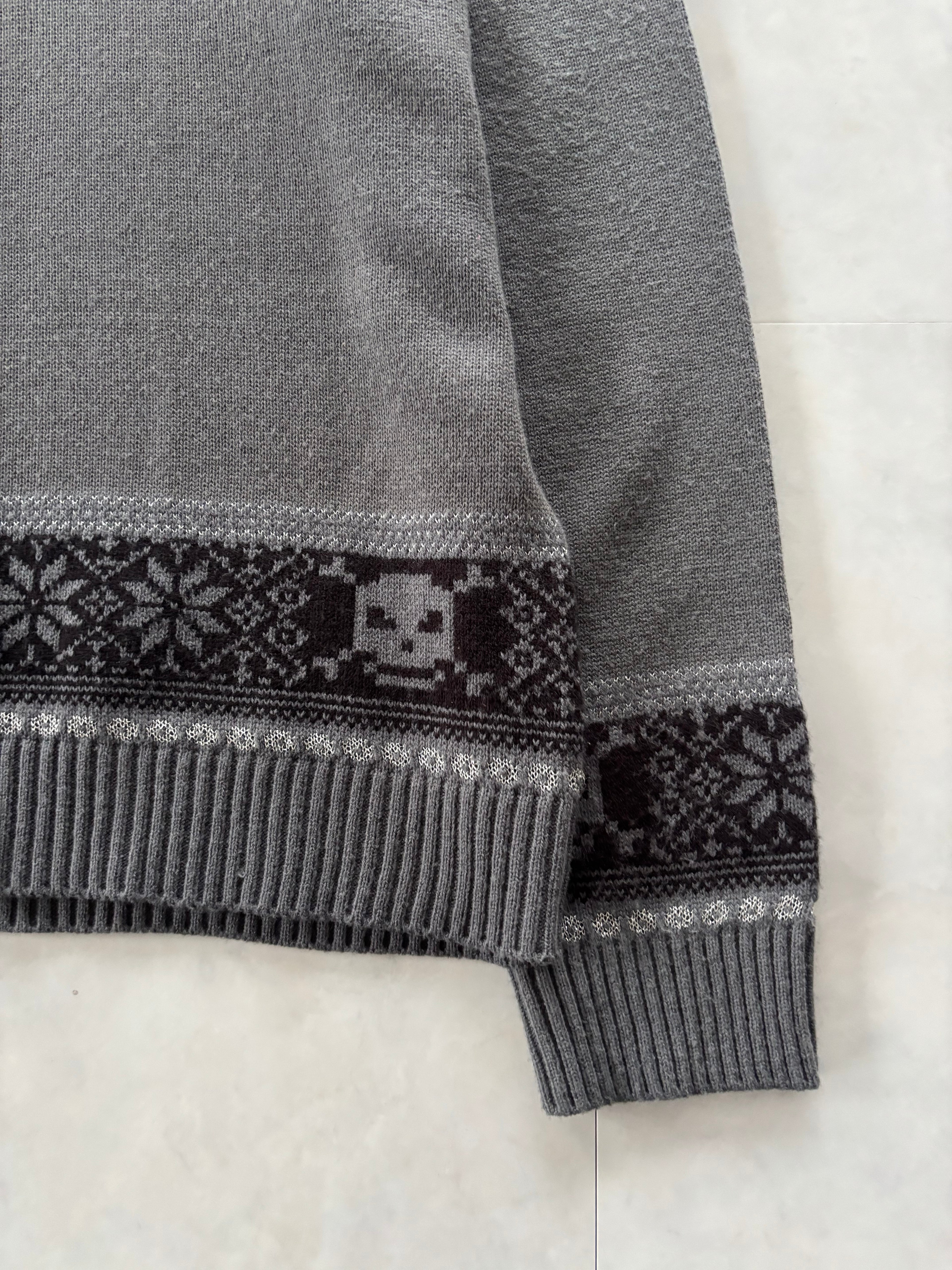 PPFM Skull Nordic V-Neck Knit