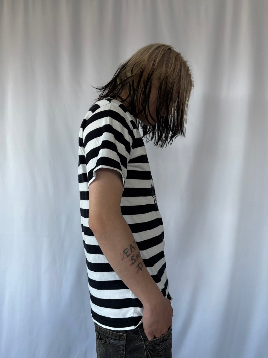 NUMBER (N)INE I LOVE GOTHAM BORDER TEE