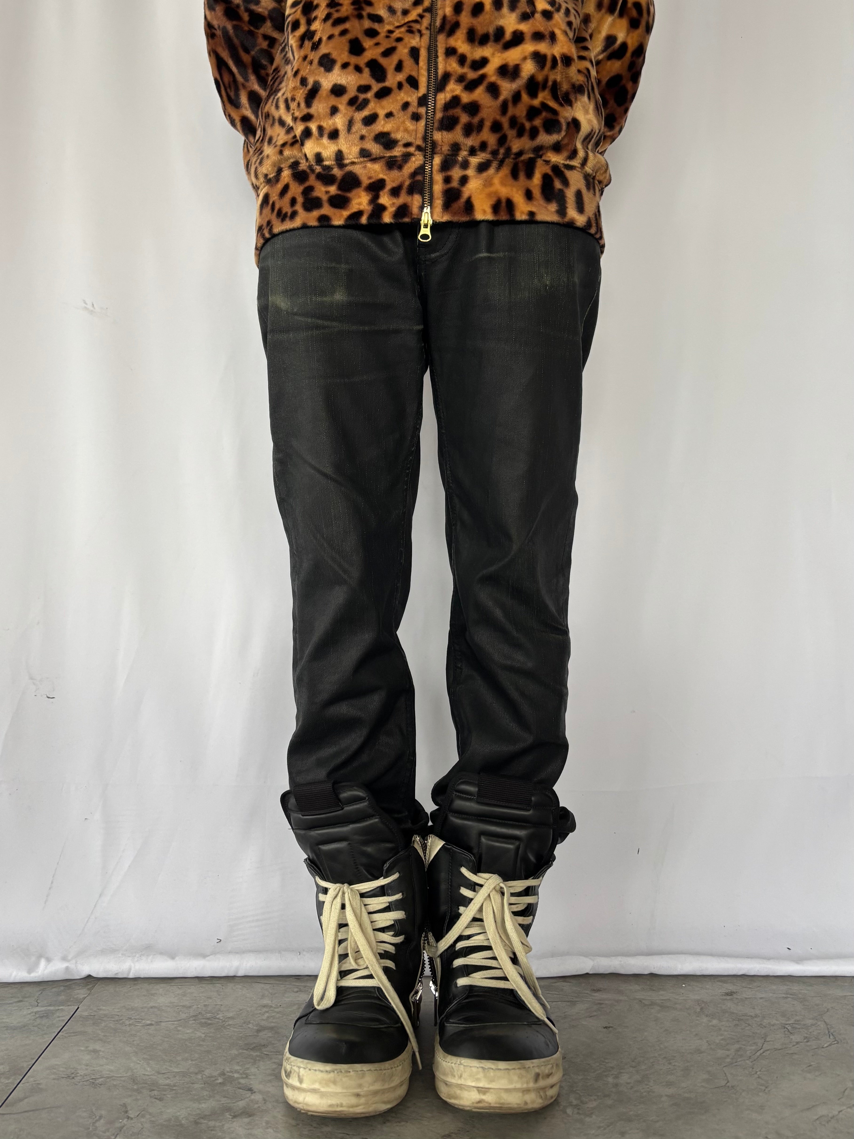 MARC JACOBS Coated Black Denim