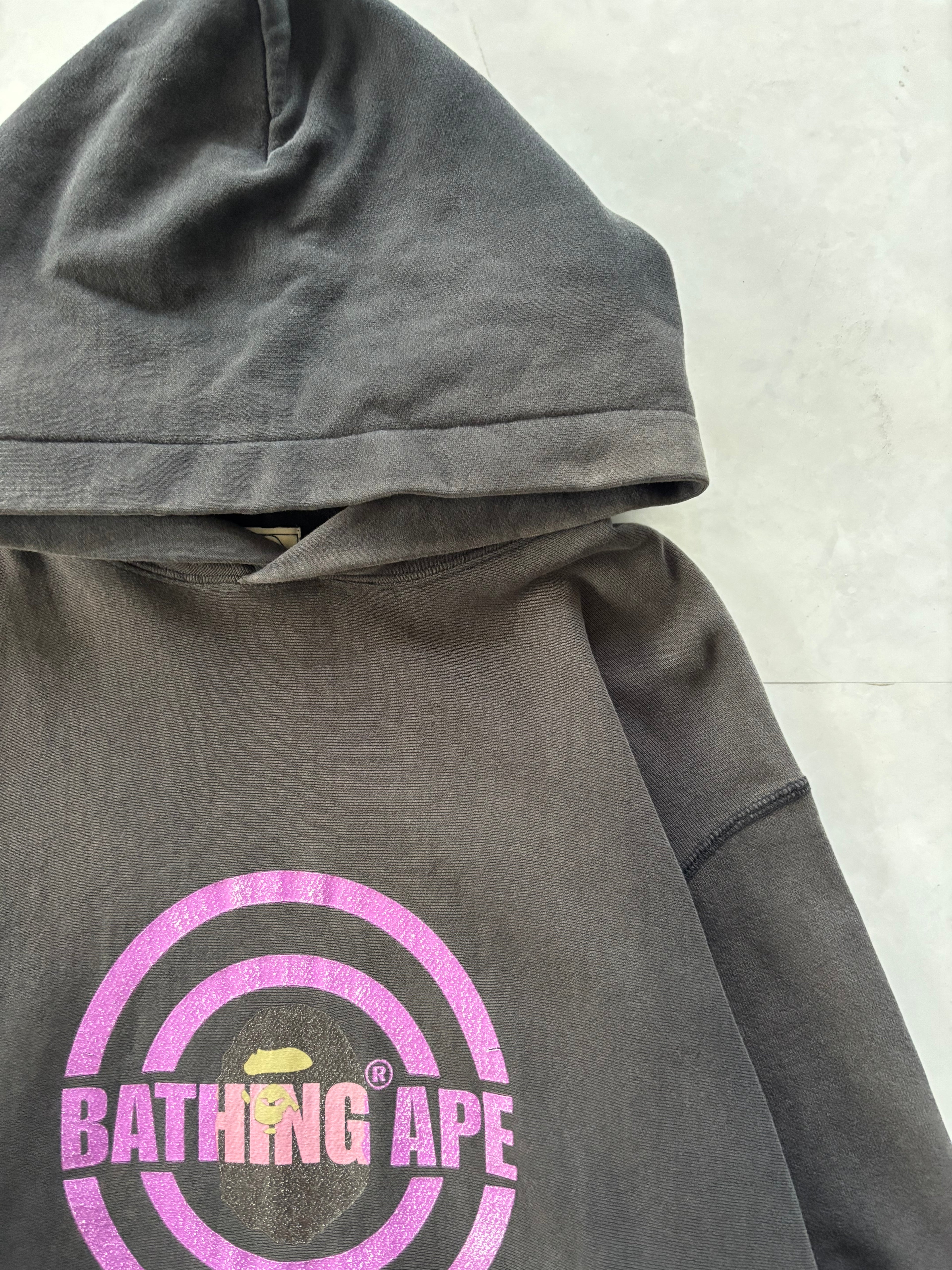 A BATHING APE® 2000s Purple Target Logo Hoodie