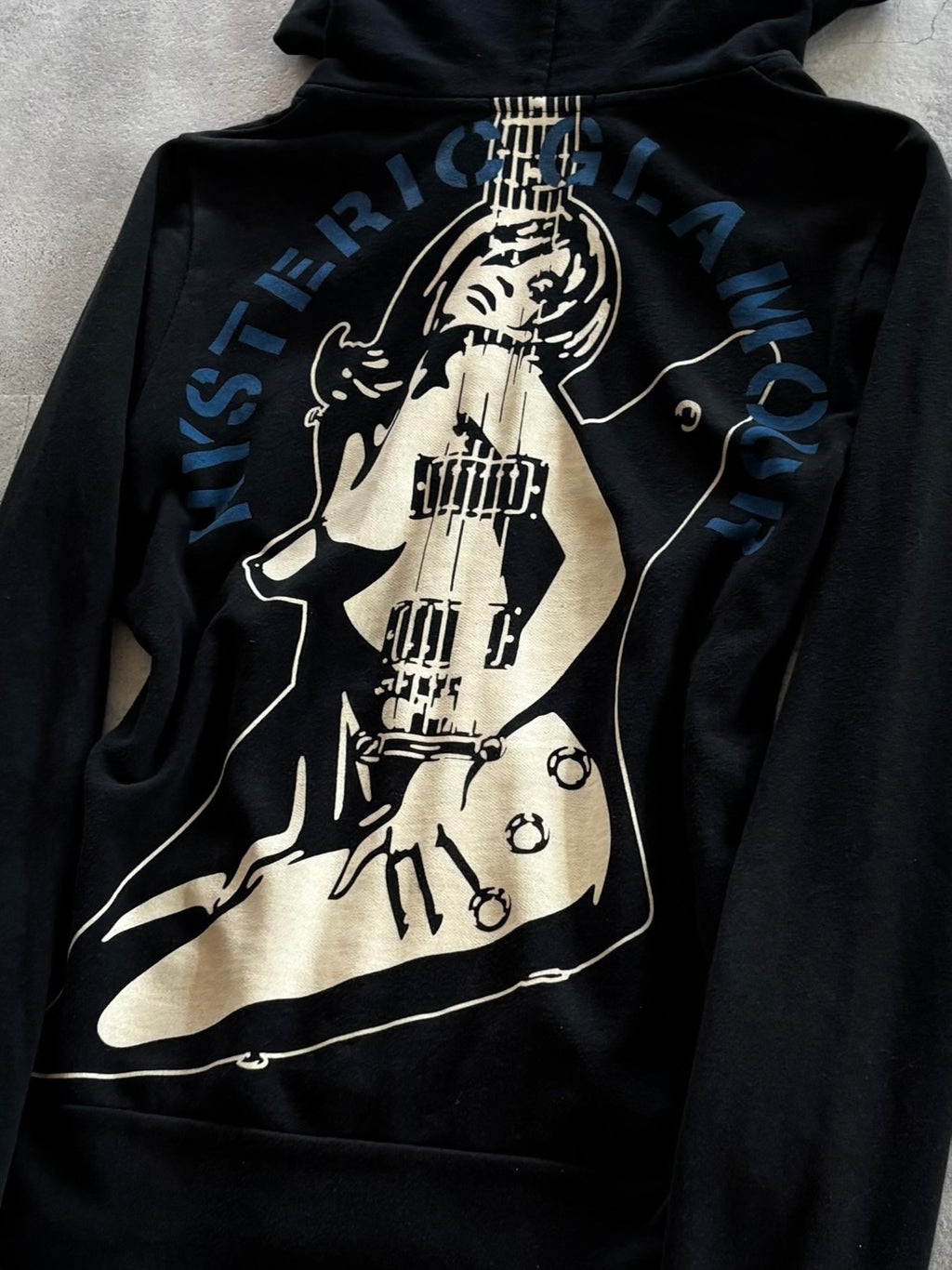 HYSTERIC GLAMOUR Guitar Girl Zip Hoodie