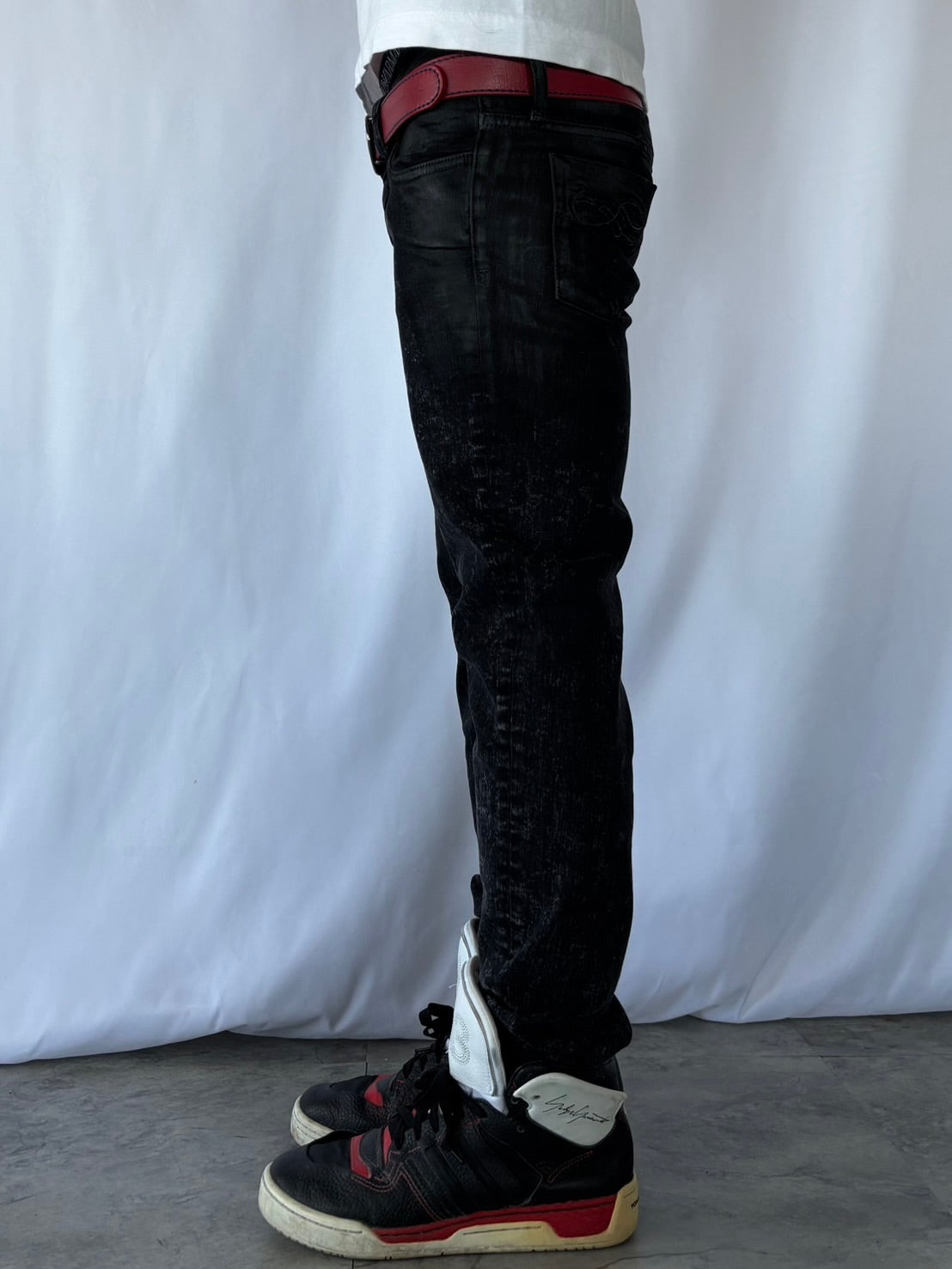 Y-3 OBSIDIAN HIGH-CUT SNEAKERS