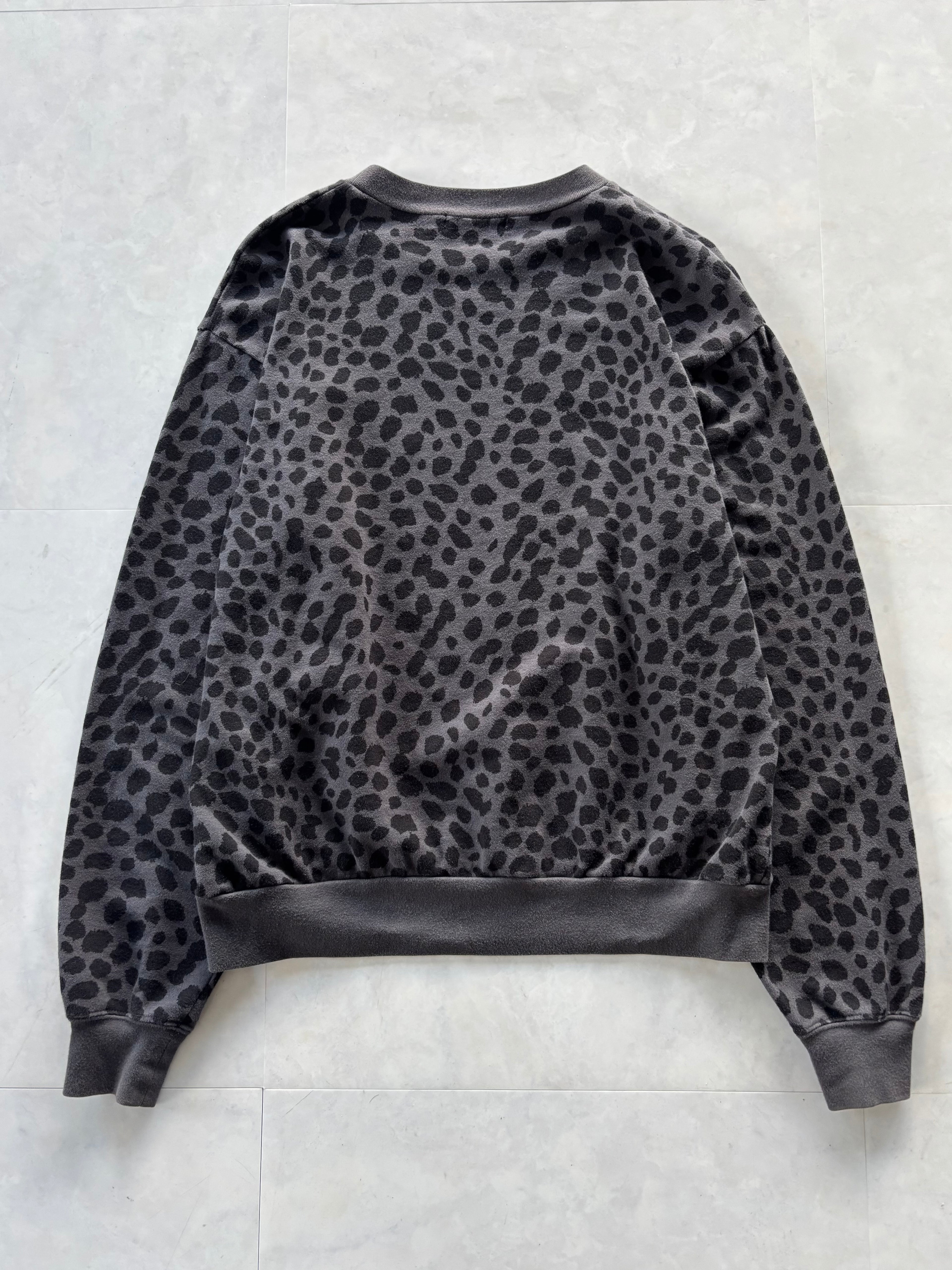HYSTERIC GLAMOUR scream leopard crewneck
