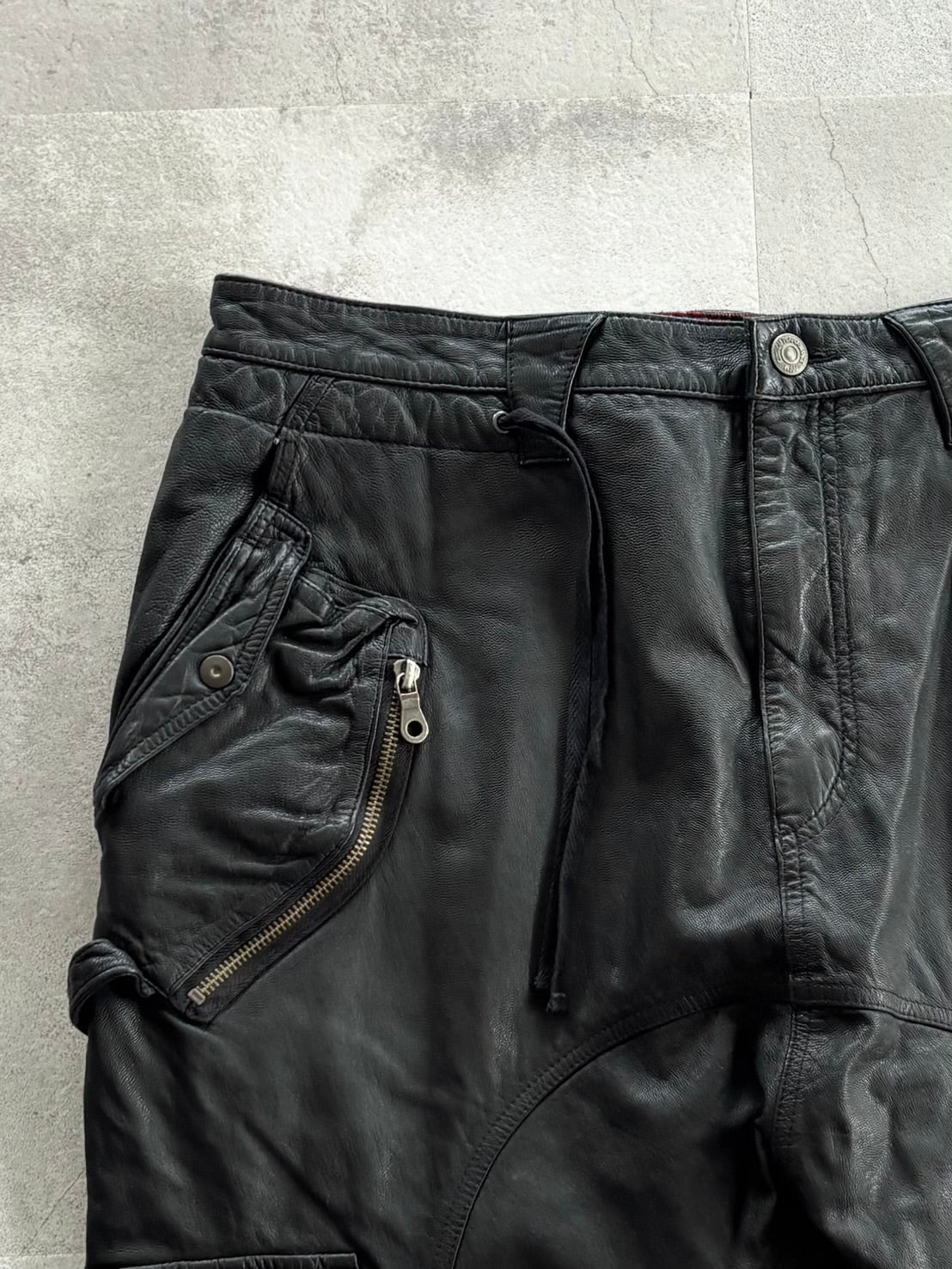 PPFM Sarouel Leather Cargo Pants