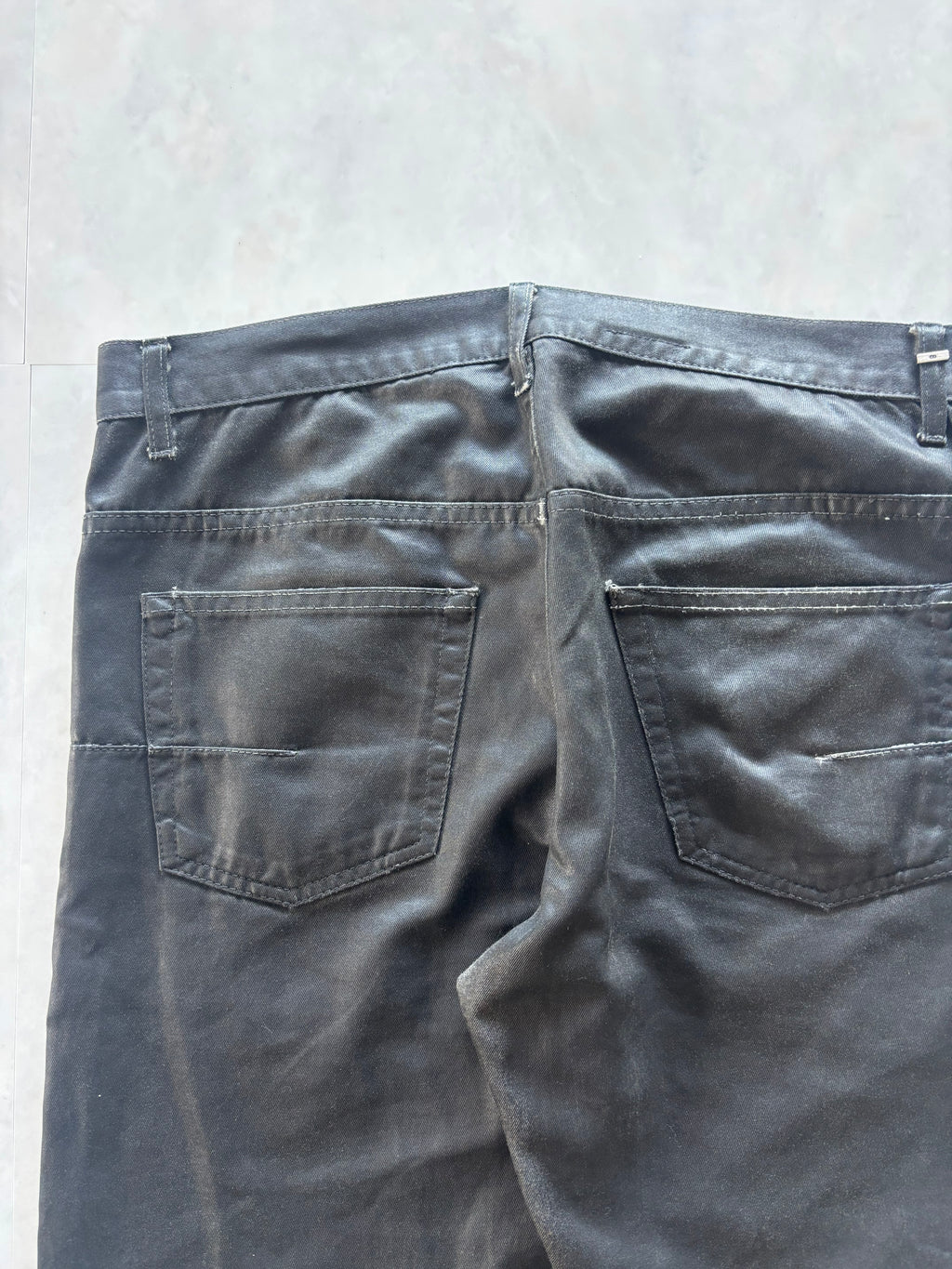 DIOR HOMME Wax Coating Straight Jeans