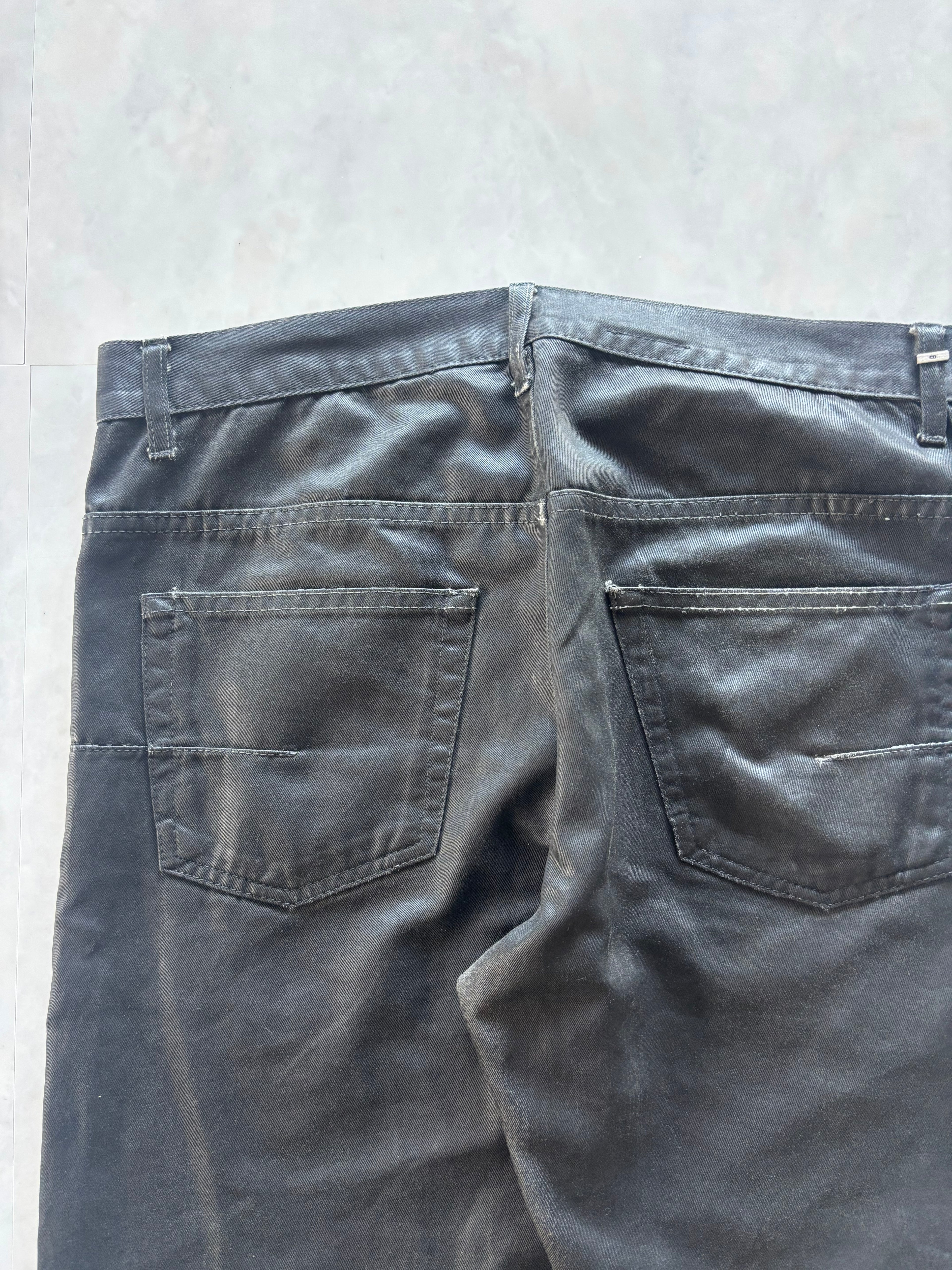 DIOR HOMME Wax Coating Straight Jeans